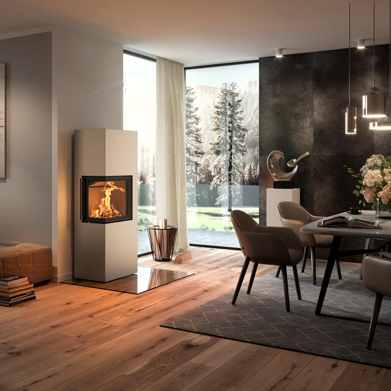 Spartherm Lungo 2L Poêle à bois Perle