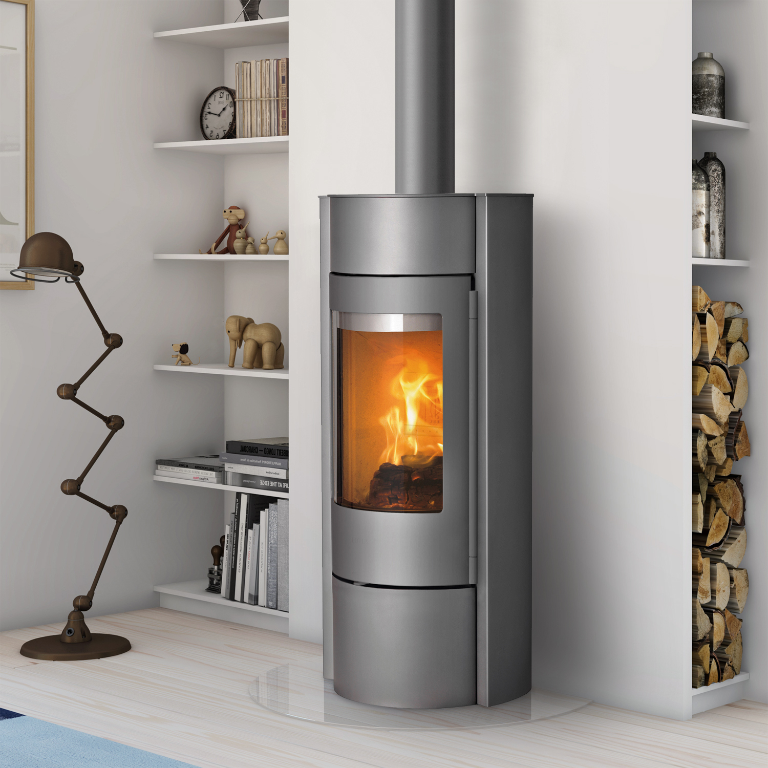 Lotus Prestige MST poêle à bois gris