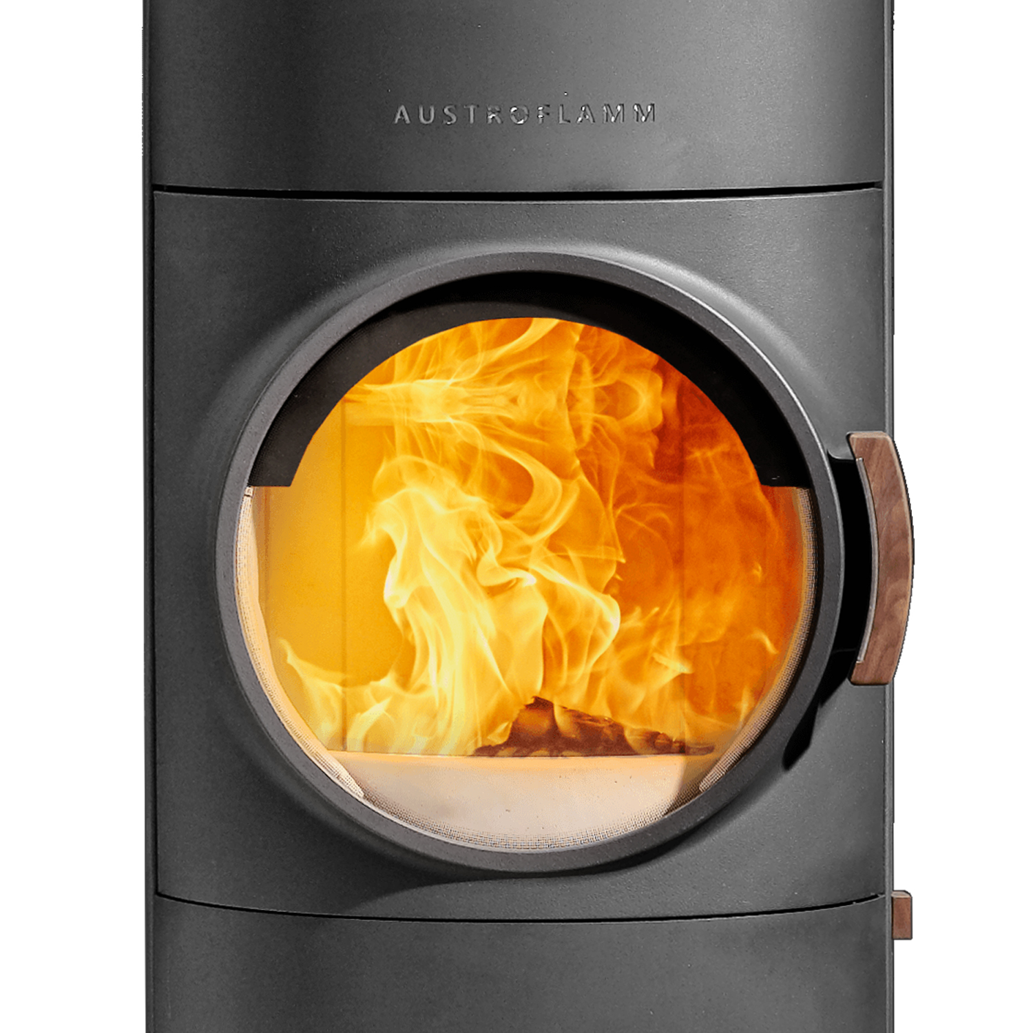 Austroflamm Clou Xtra poêle à bois en acier gris fonte RR en haut ou à l'arrière