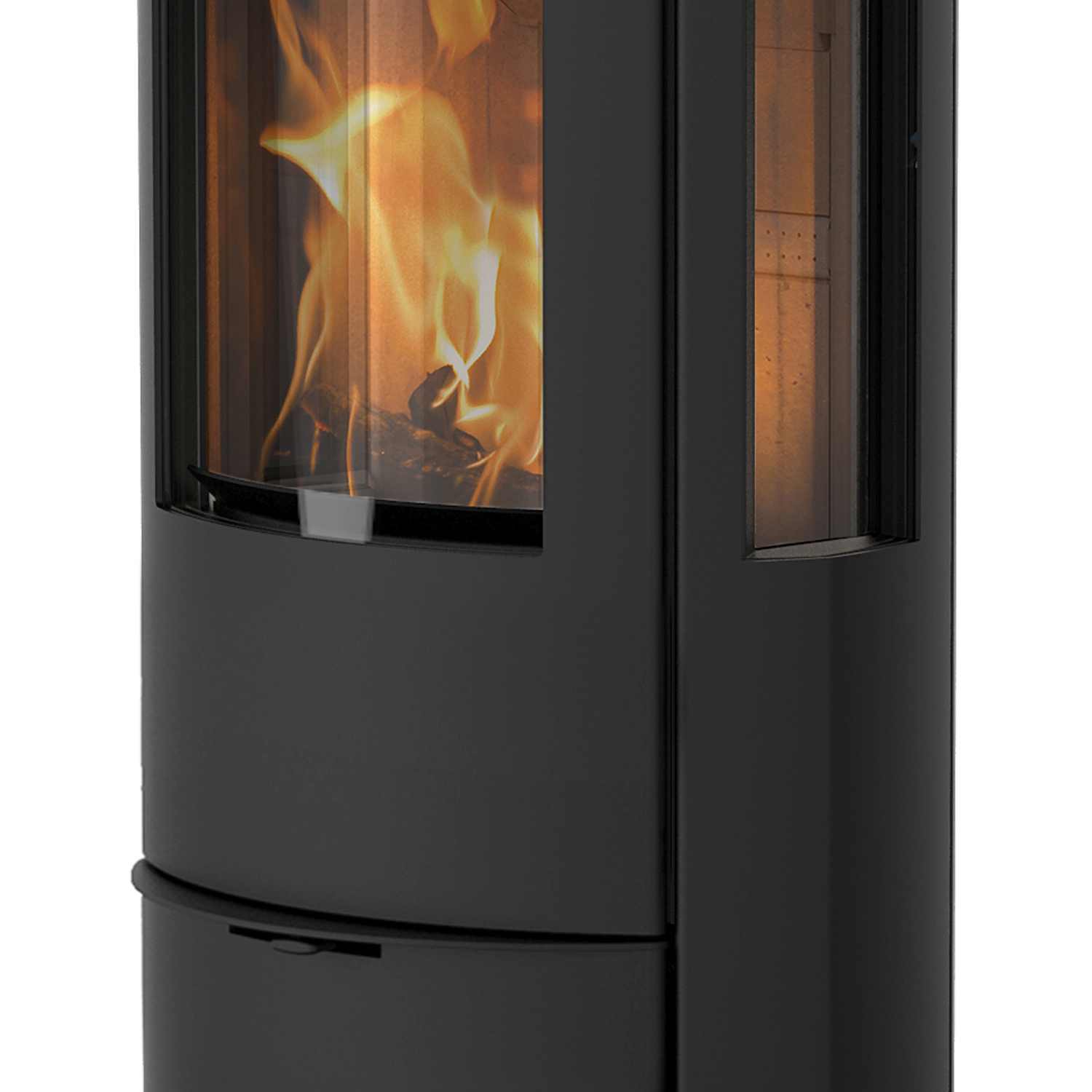 Poêle à bois Lotus Liva 5G Noir, sortie de fumée arrière
