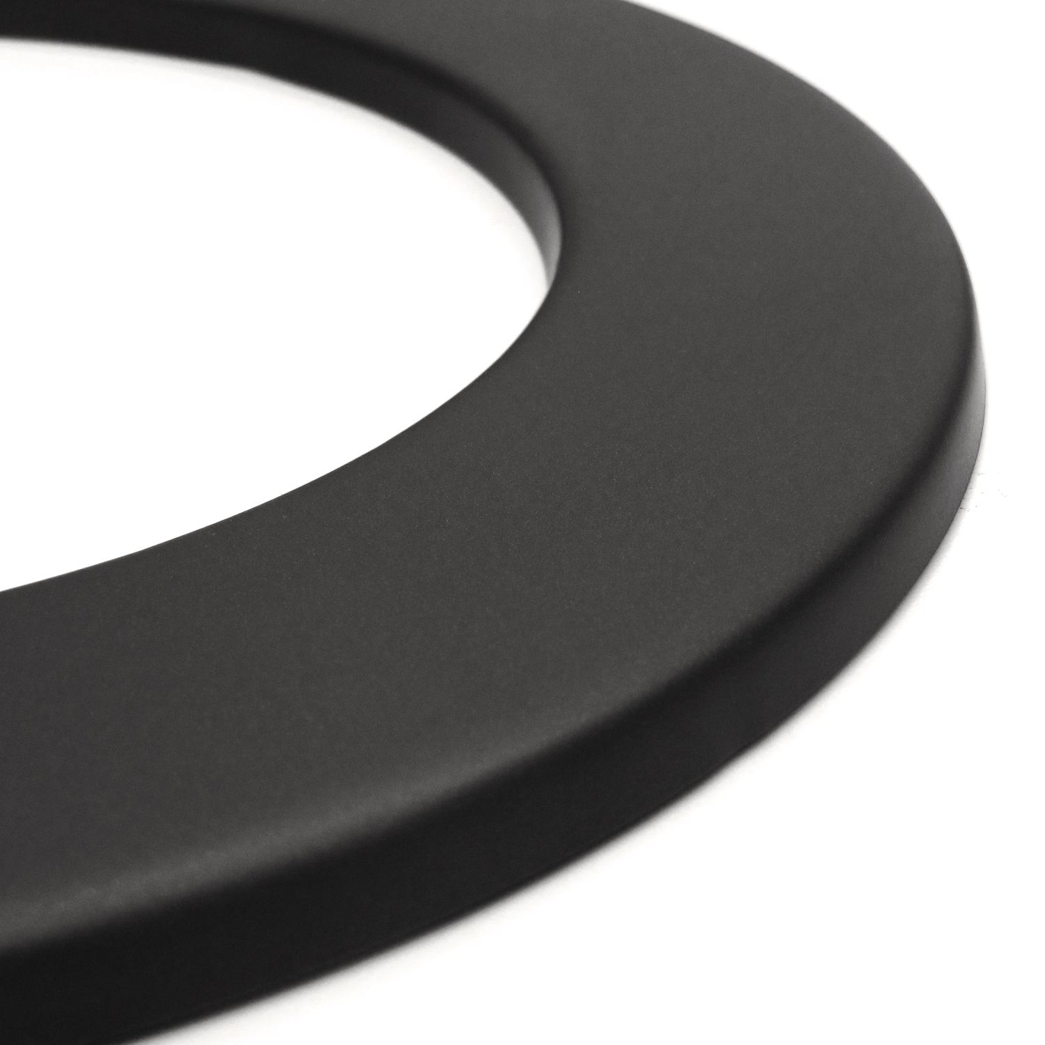 Raik Basic rosace murale 130mm noir 5cm pour tuyau de fumée / conduit de fumée