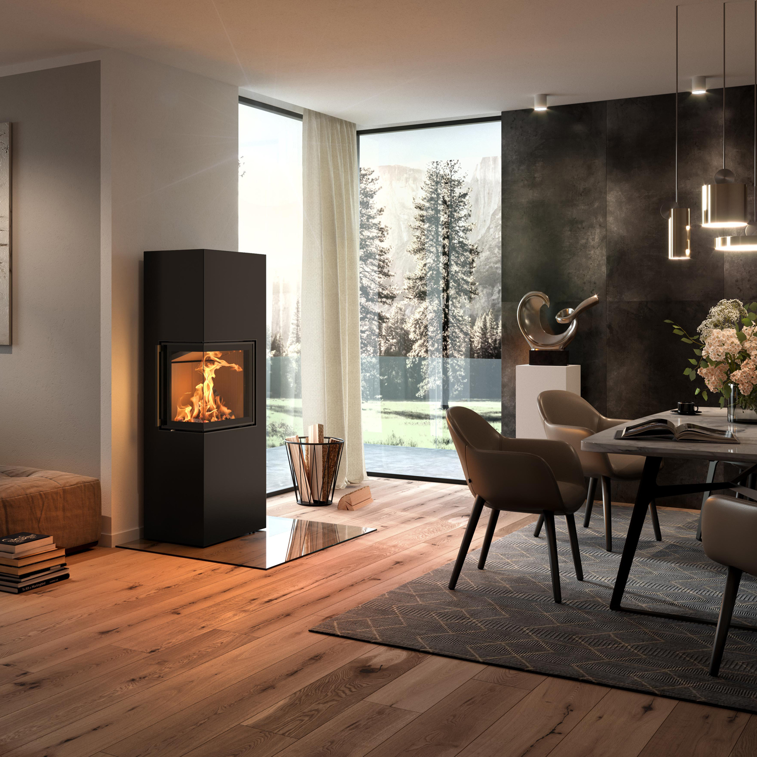 Spartherm Lungo 2L Poêle à bois Nero