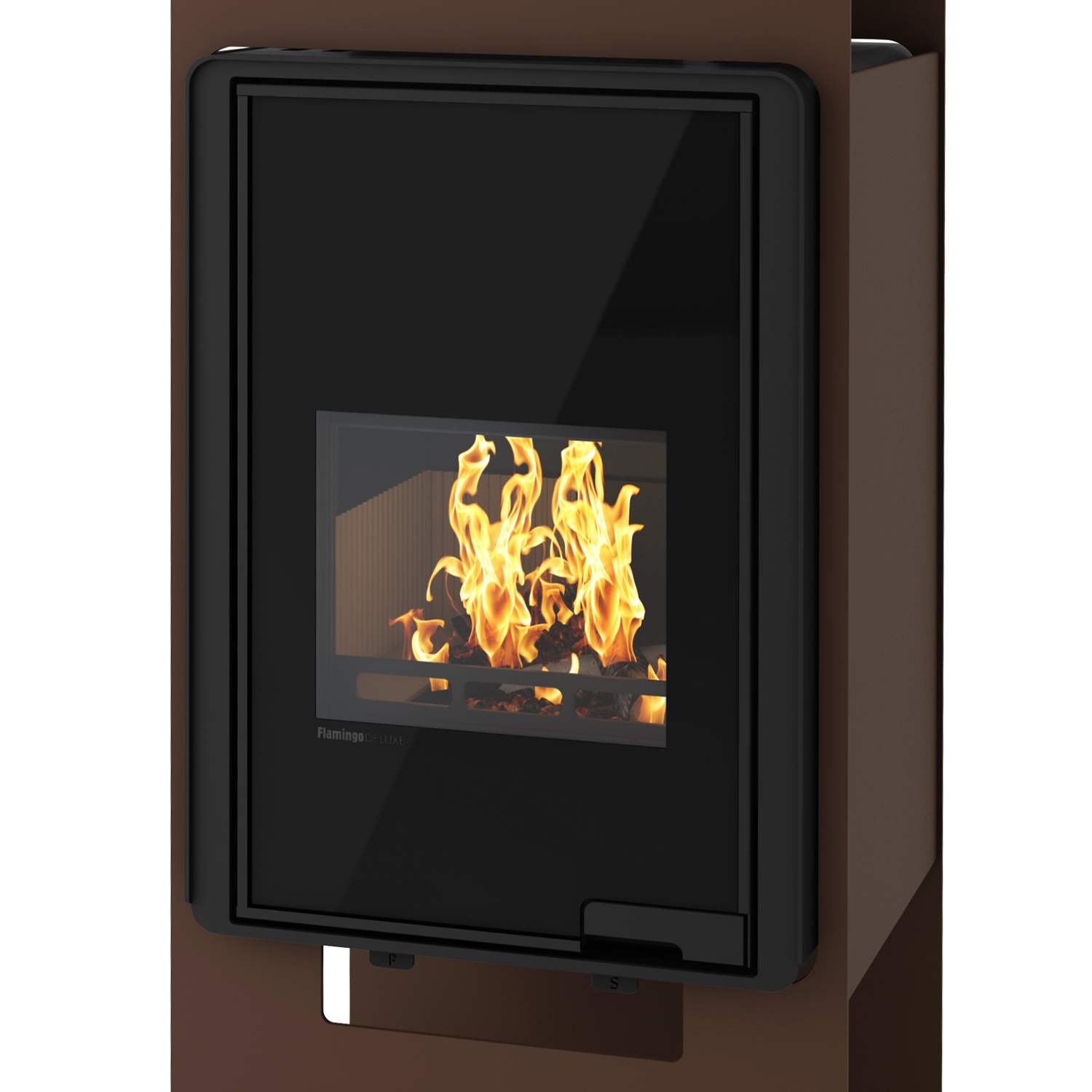 HS Flamingo Deluxe Singa Poêle à bois Marron