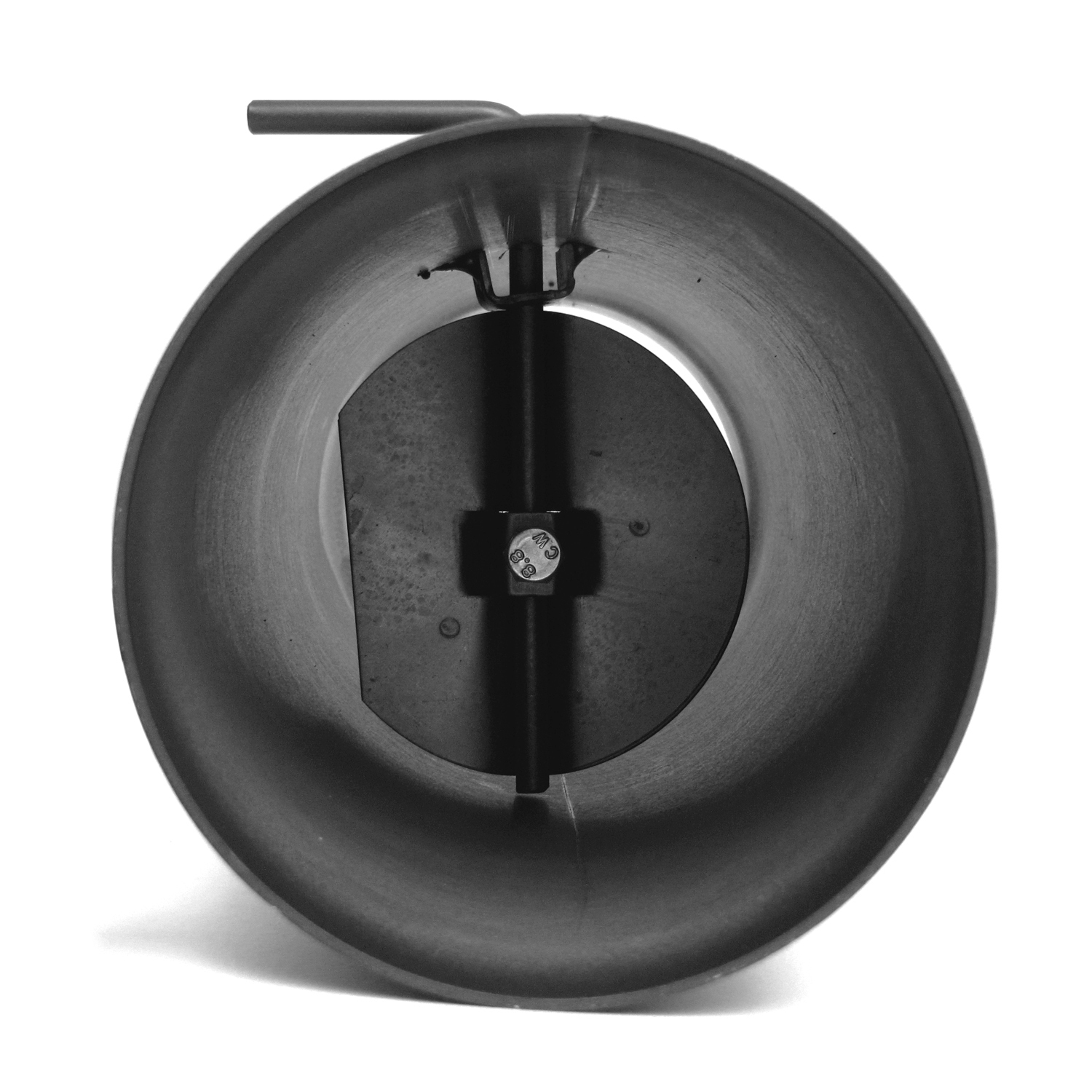 Raik Basic Régulation de tirage 130mm gris fonte L: 500mm pour tuyau de fumée / conduit de fumée