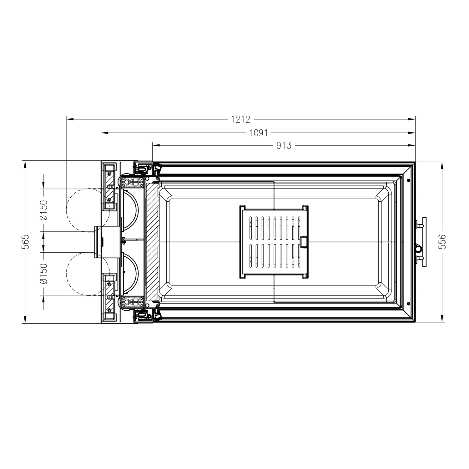 Spartherm Arte U-90h-4S Insert de cheminée RRA Ø 200 mm