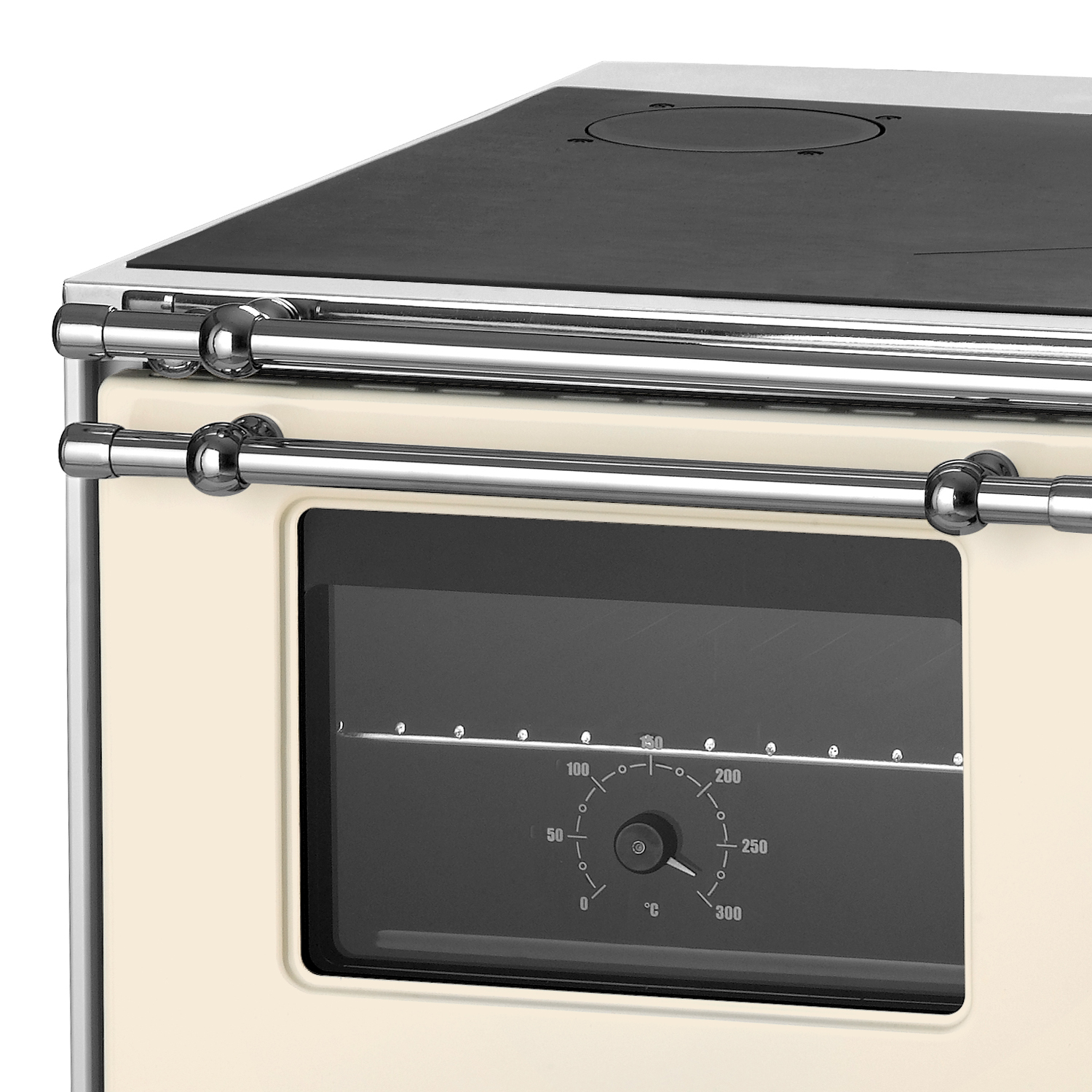 Wamsler K 176 A 70 Cuisinière en acier ivoire, four à gauche