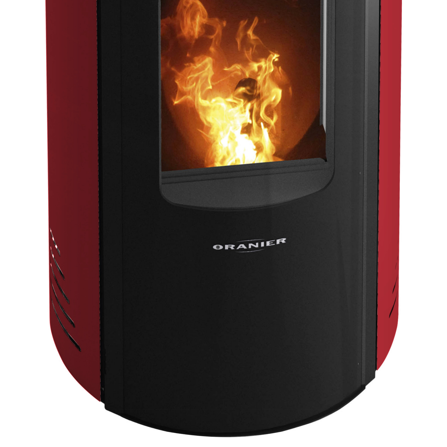 Oranier Sando 50 Poêle à granulés Rouge Bordeaux