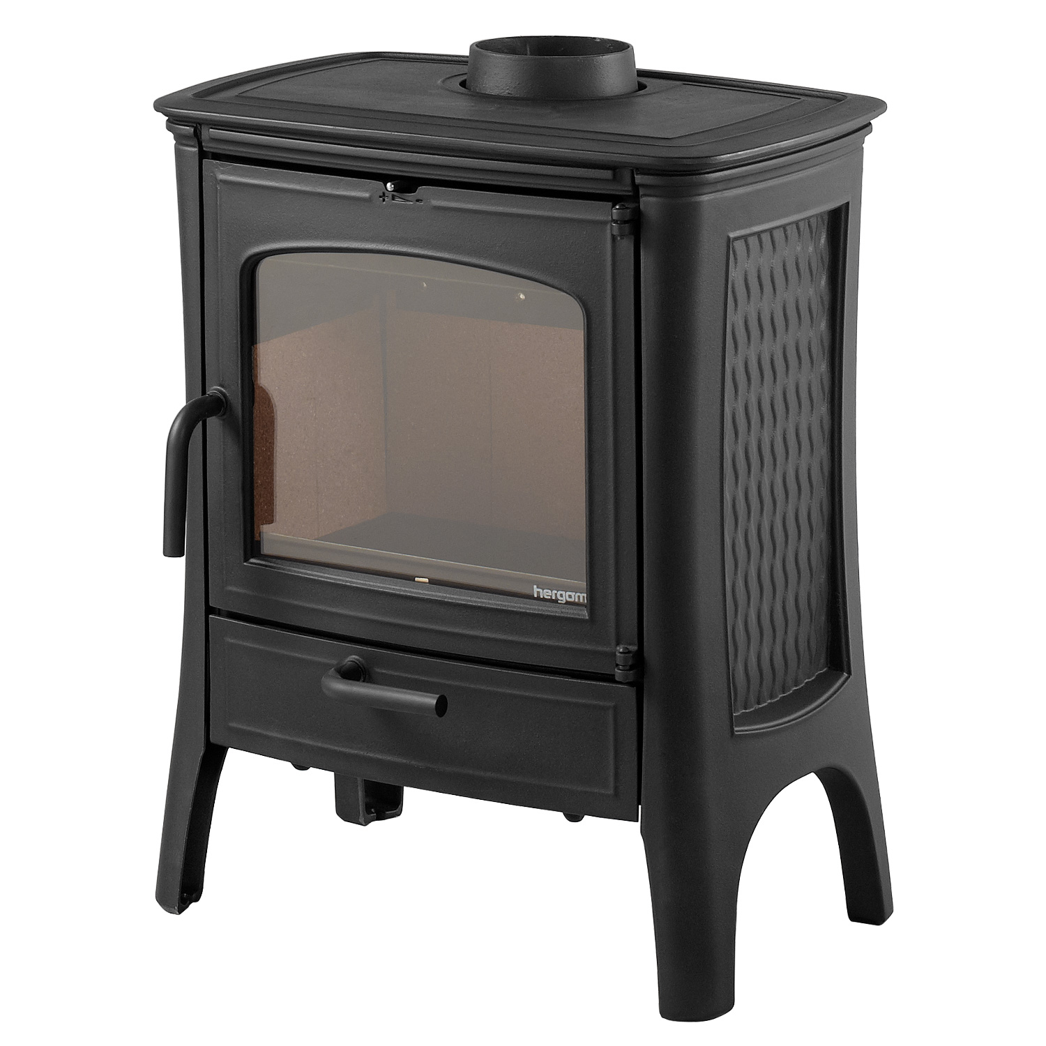 Poêle à bois Hergom E20 en fonte noire
