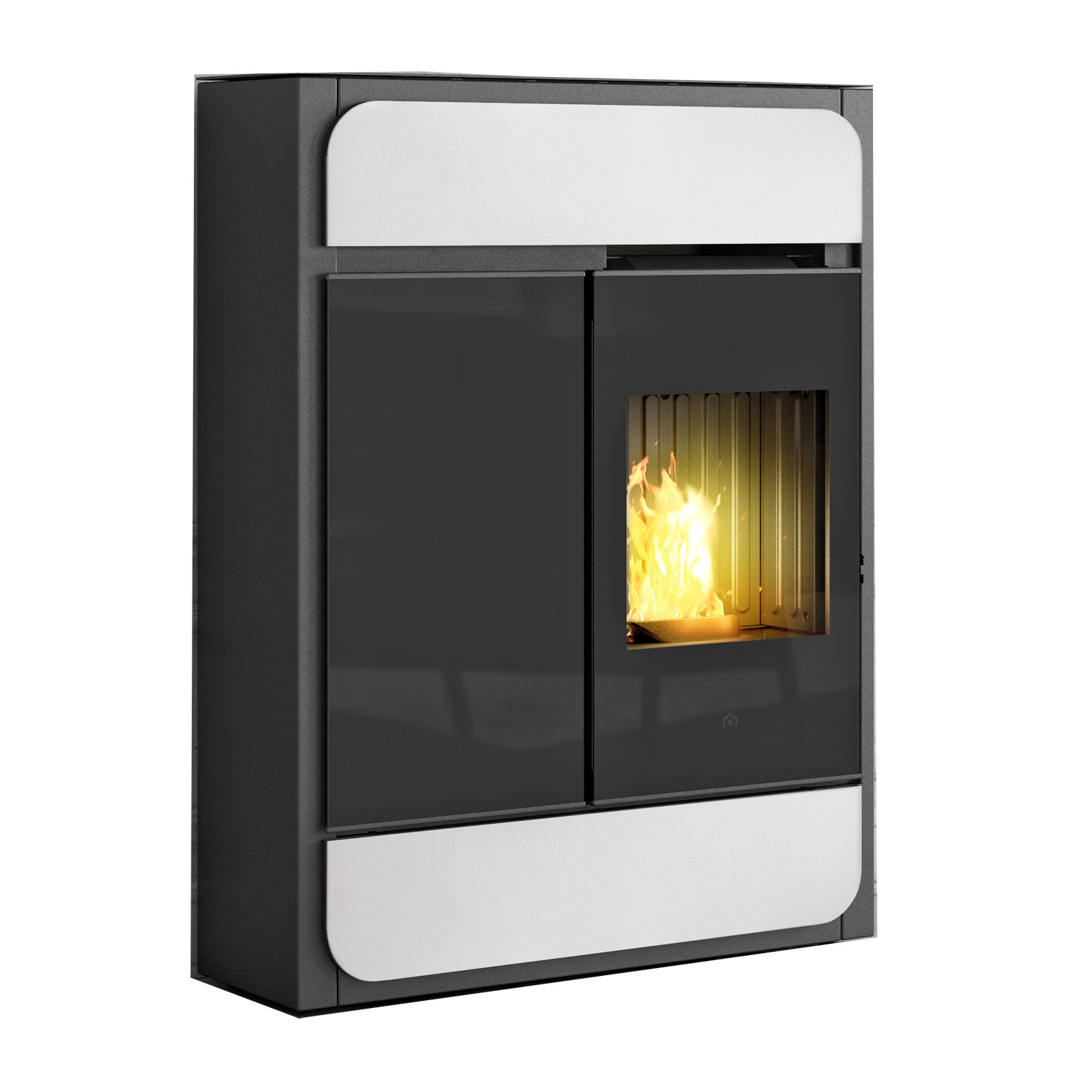 Edilkamin Bild Up poêle à granulés céramique blanc