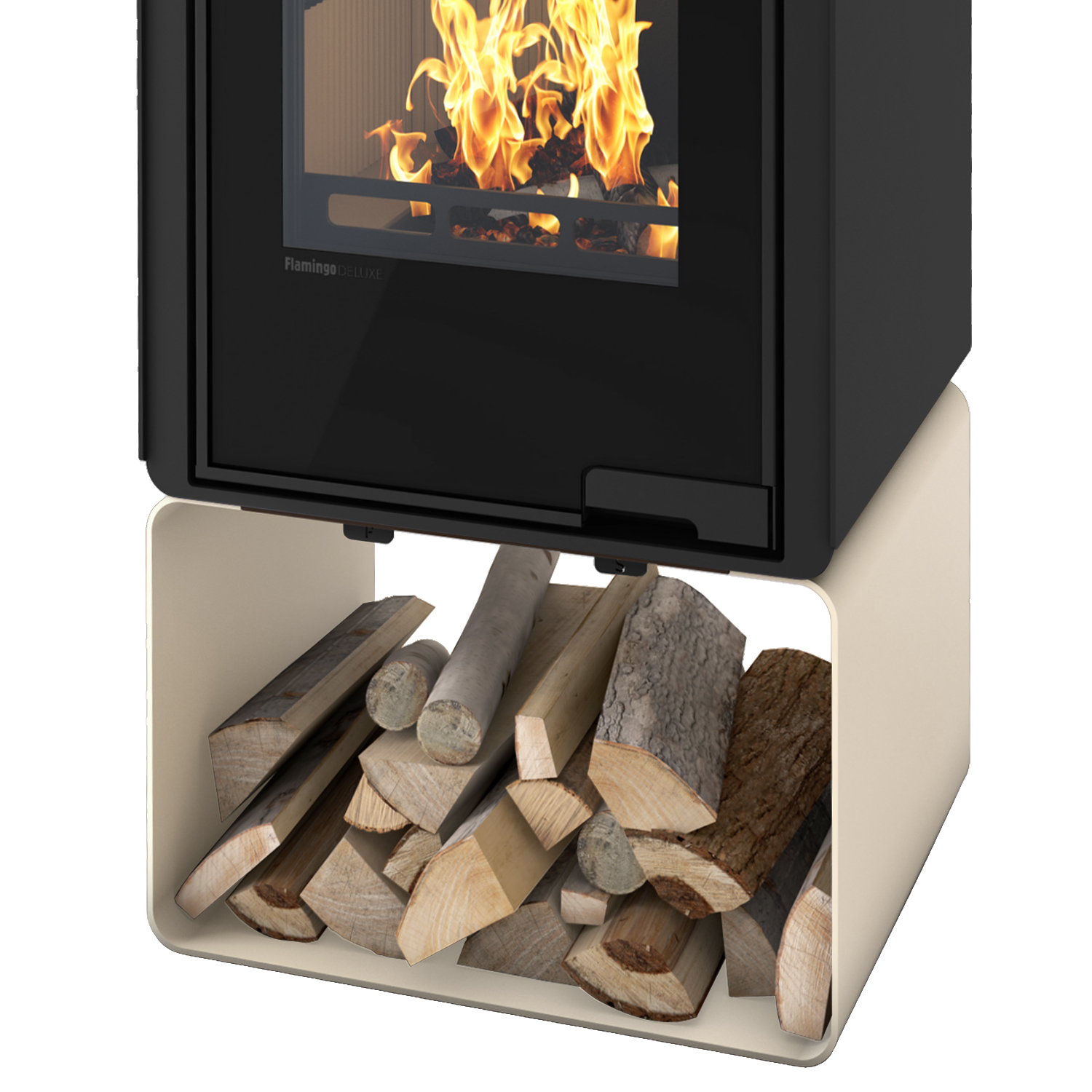 Poêle à bois HS Flamingo Deluxe Pentai Crème
