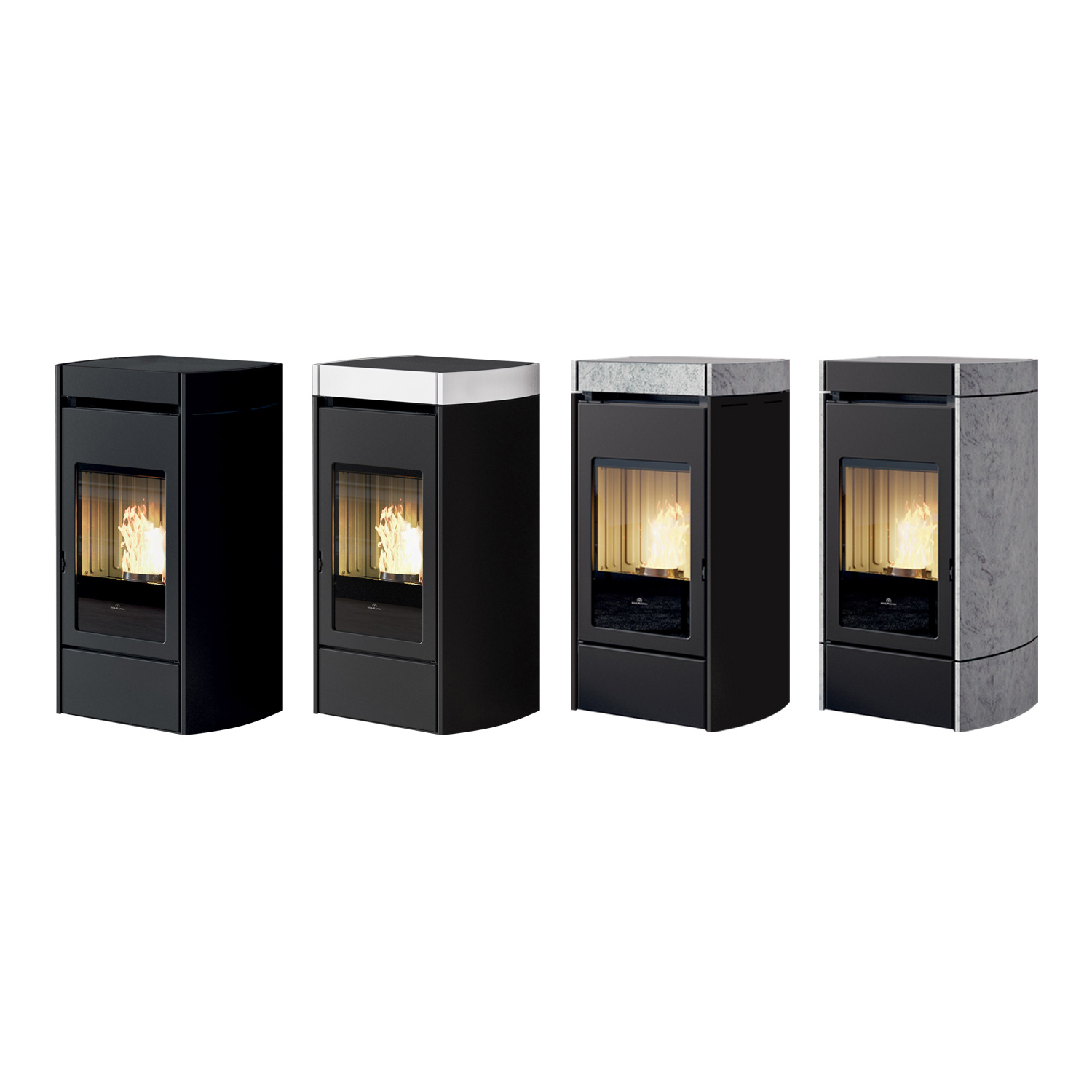 Edilkamin Lena poêle à granulés acier noir / pierre naturelle 2022