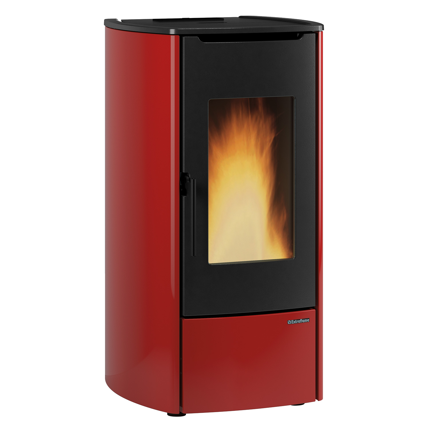Extraflame Marina Idro H11 poêle à granulés bouilleur acier bordeaux