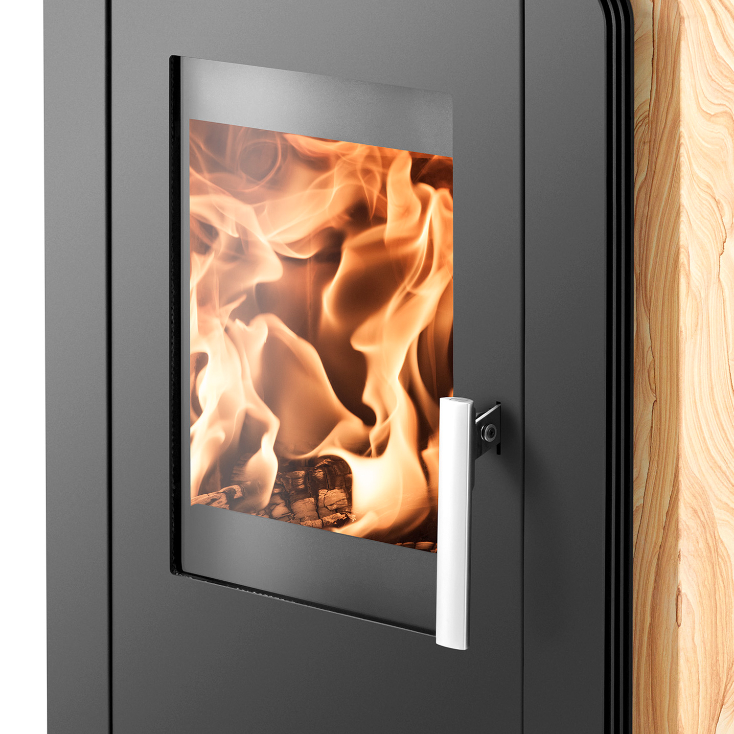 Haas+Sohn Aruba easy Poêle à bois Noir / Woodstone