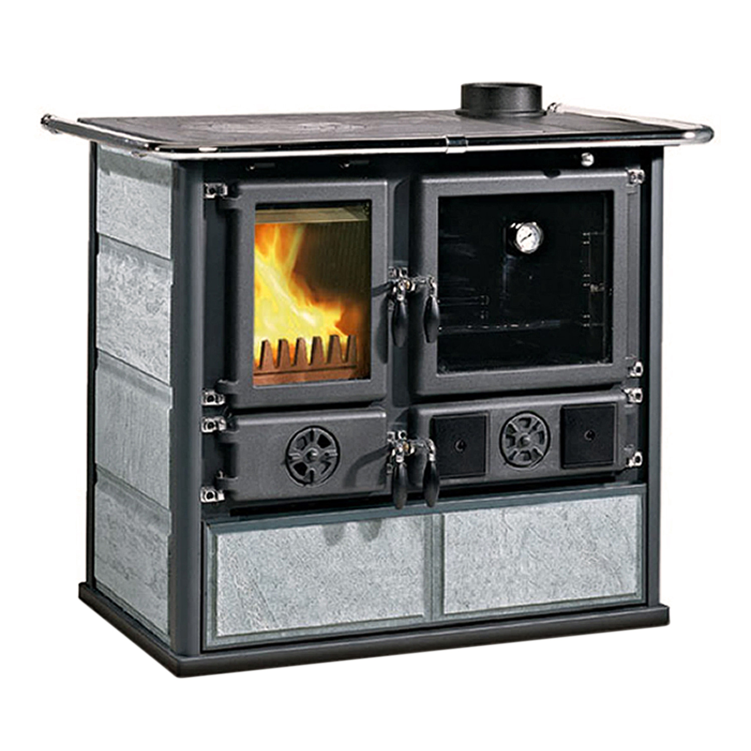 La Nordica Rosa 16 Petra cuisinière à bois pierre naturelle