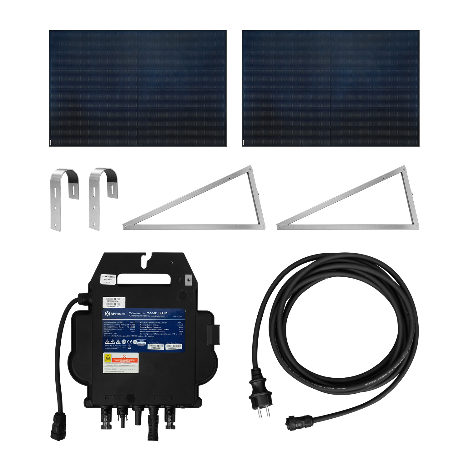 Kit complet de centrale solaire de balcon 600/800 W avec support