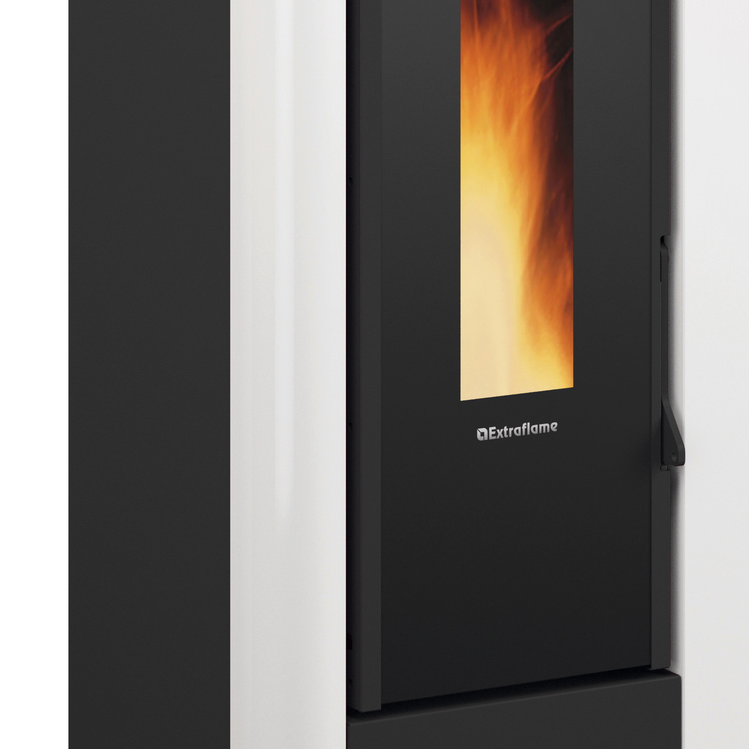 poêle à granulés bouilleur blanc