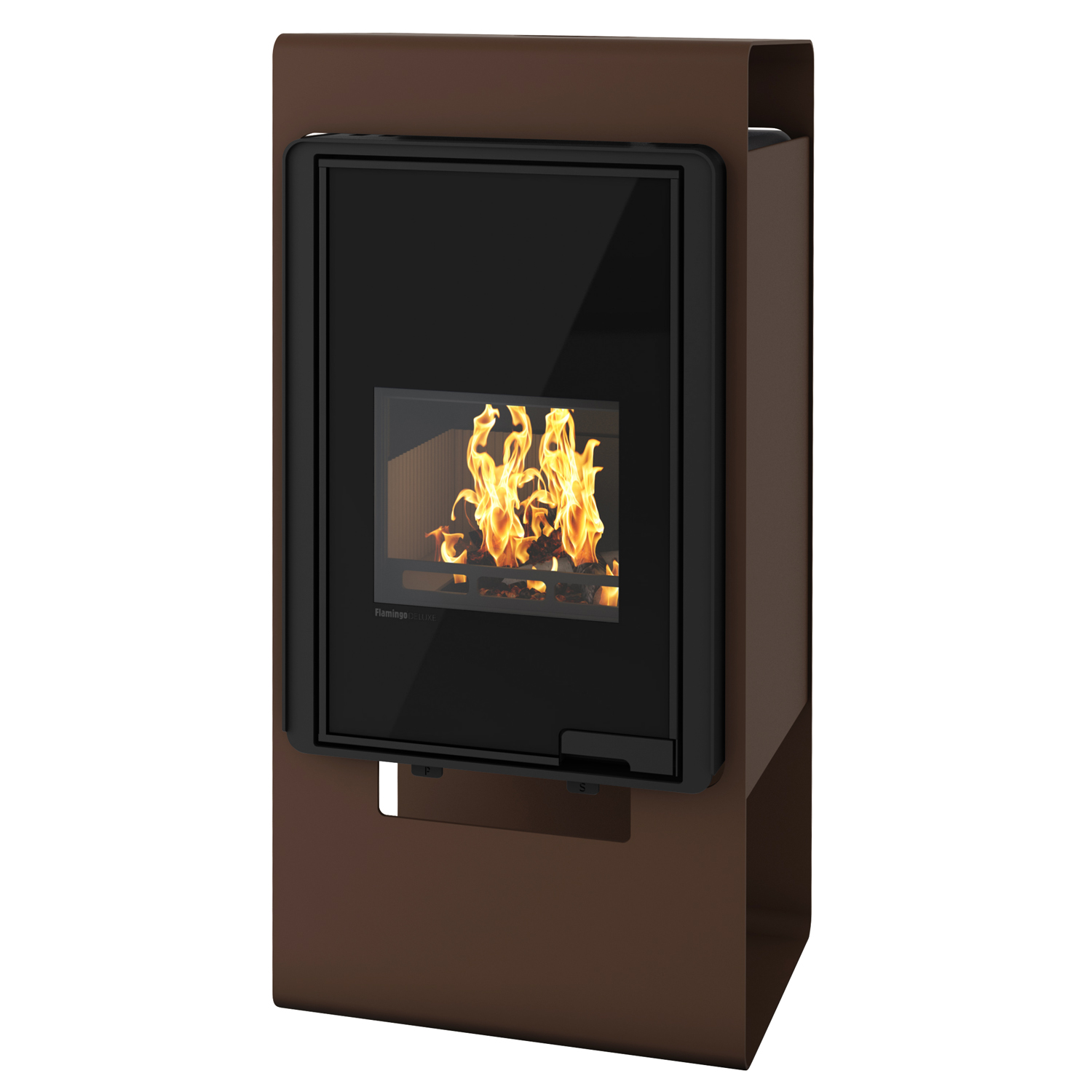 HS Flamingo Deluxe Singa Poêle à bois Marron