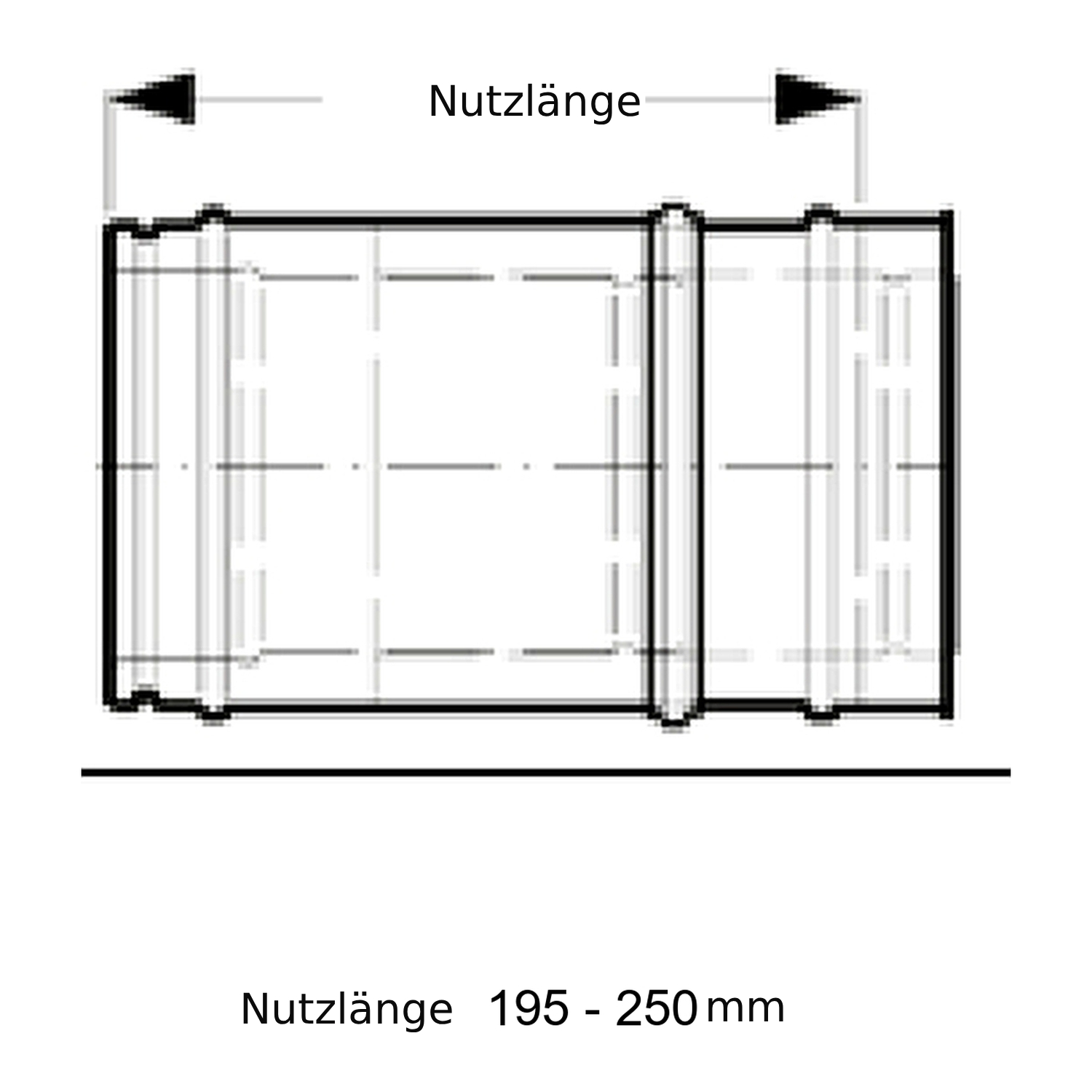 Schiedel ICS élément de compensation de tuyau 195 mm-250 mm Ø150 double paroi brillant