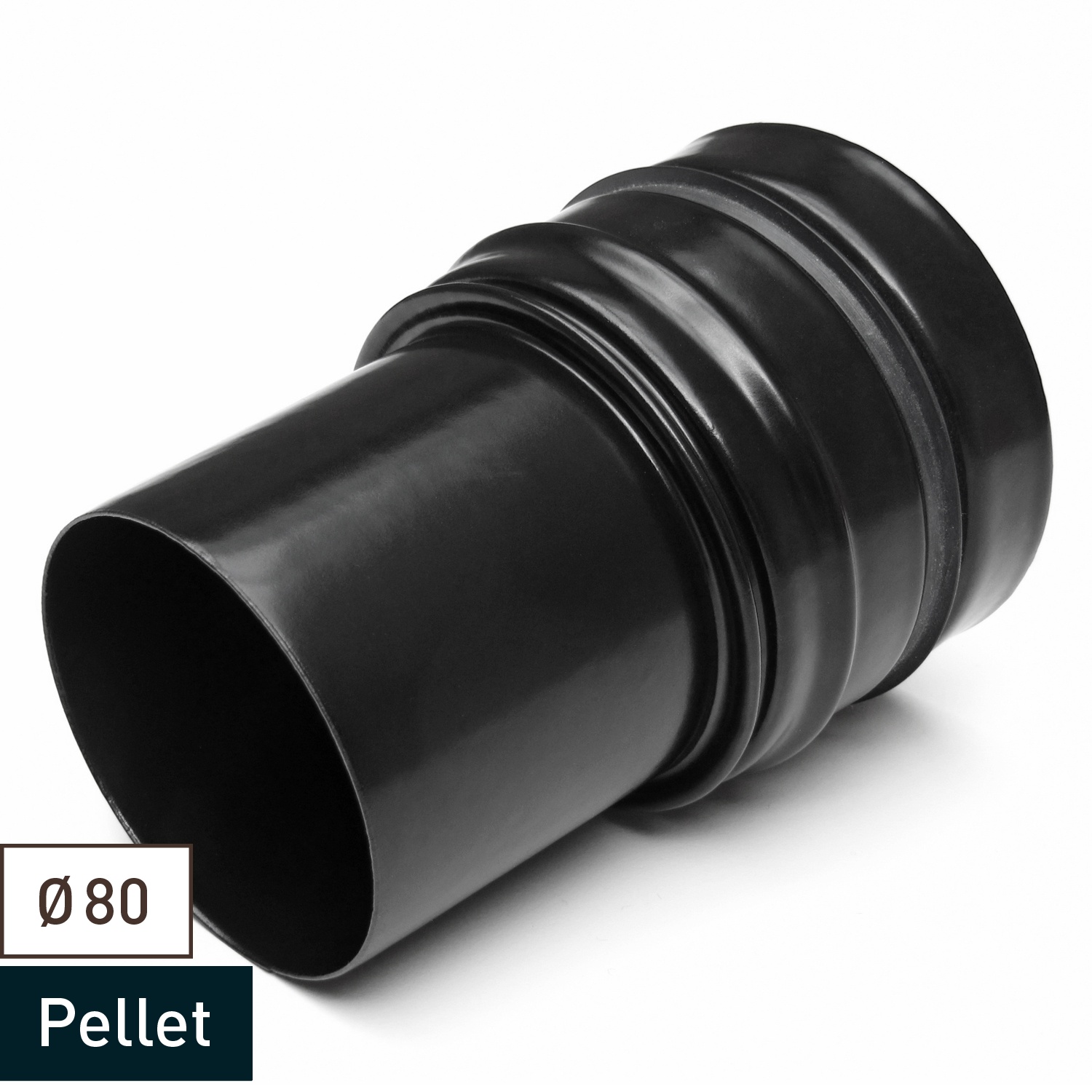 Extension de tuyau de poêle / conduit de fumée Raik 80mm - 100mm