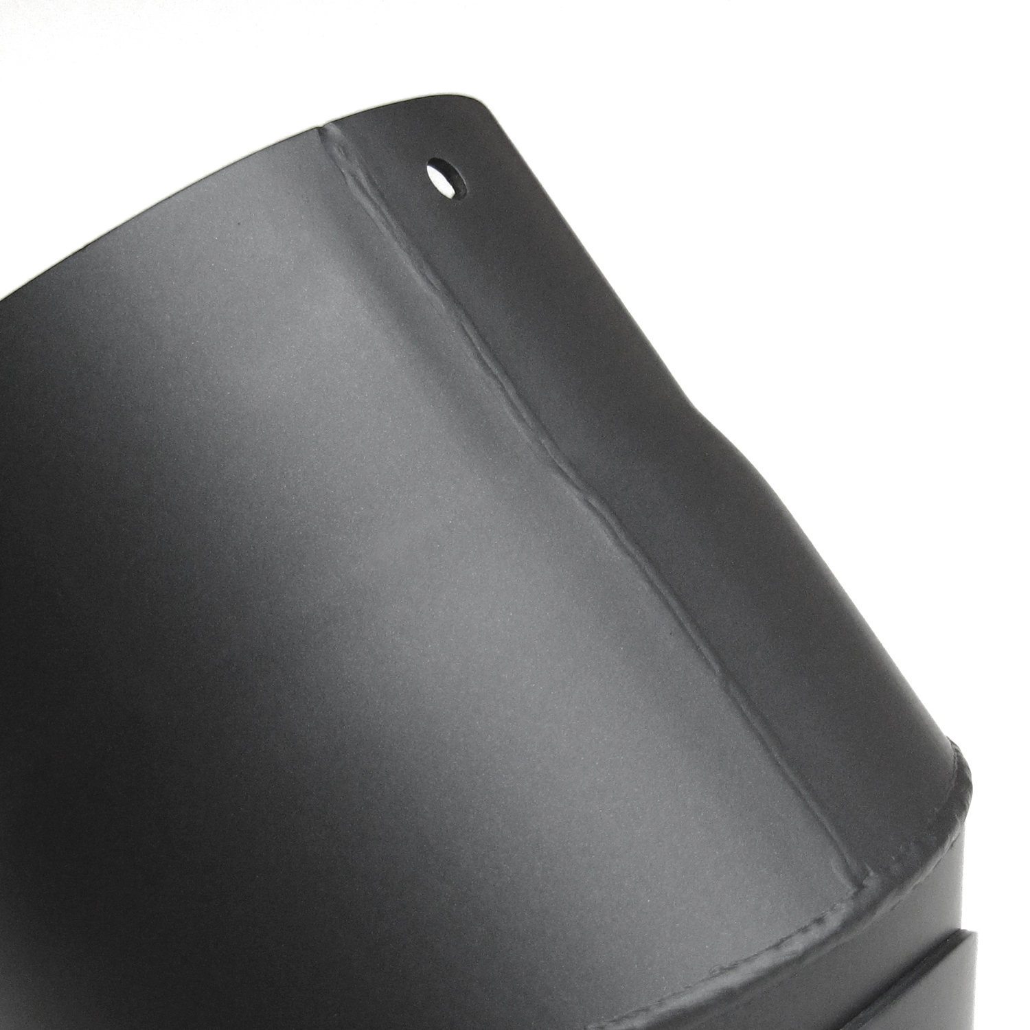 Coude de conduit de fumée Raik / Tuyau de poêle 130 mm - 45° avec ouverture de nettoyage gris fonte