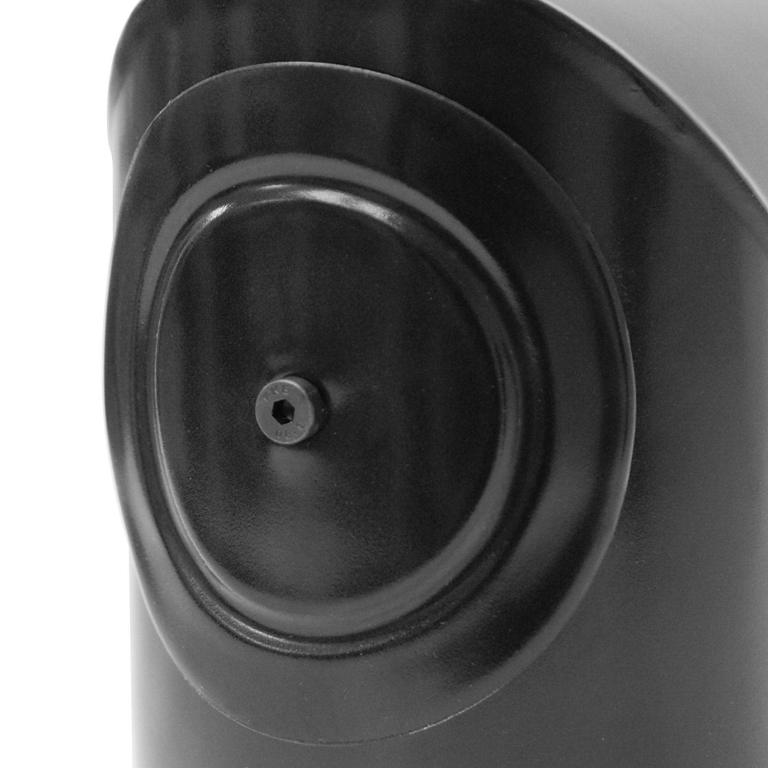 Coude à 90° en deux parties avec ouverture de nettoyage pour conduit de cheminée / tuyau de poêle de 100 mm Raik