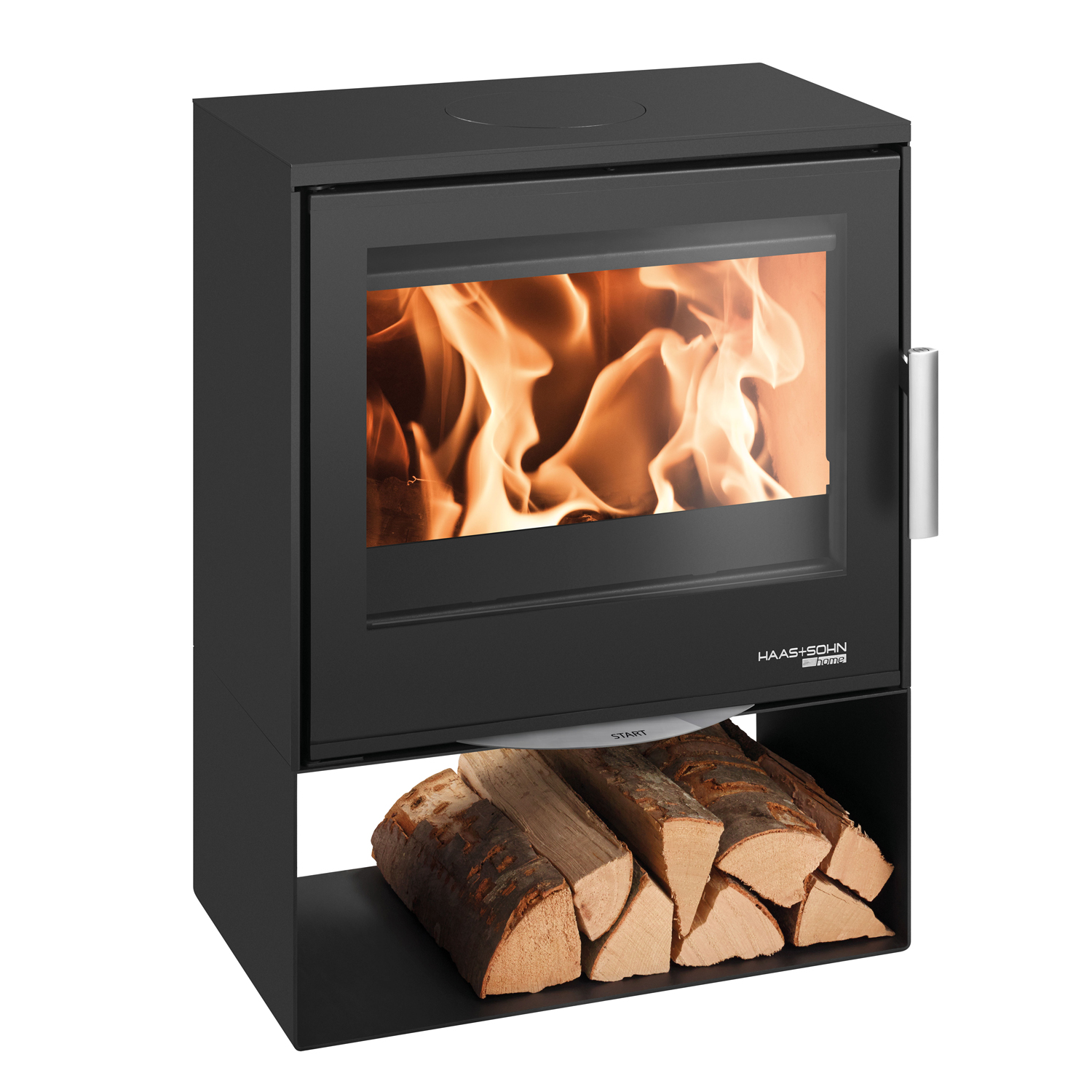 Haas+Sohn London-II easy Poêle à bois Anthracite