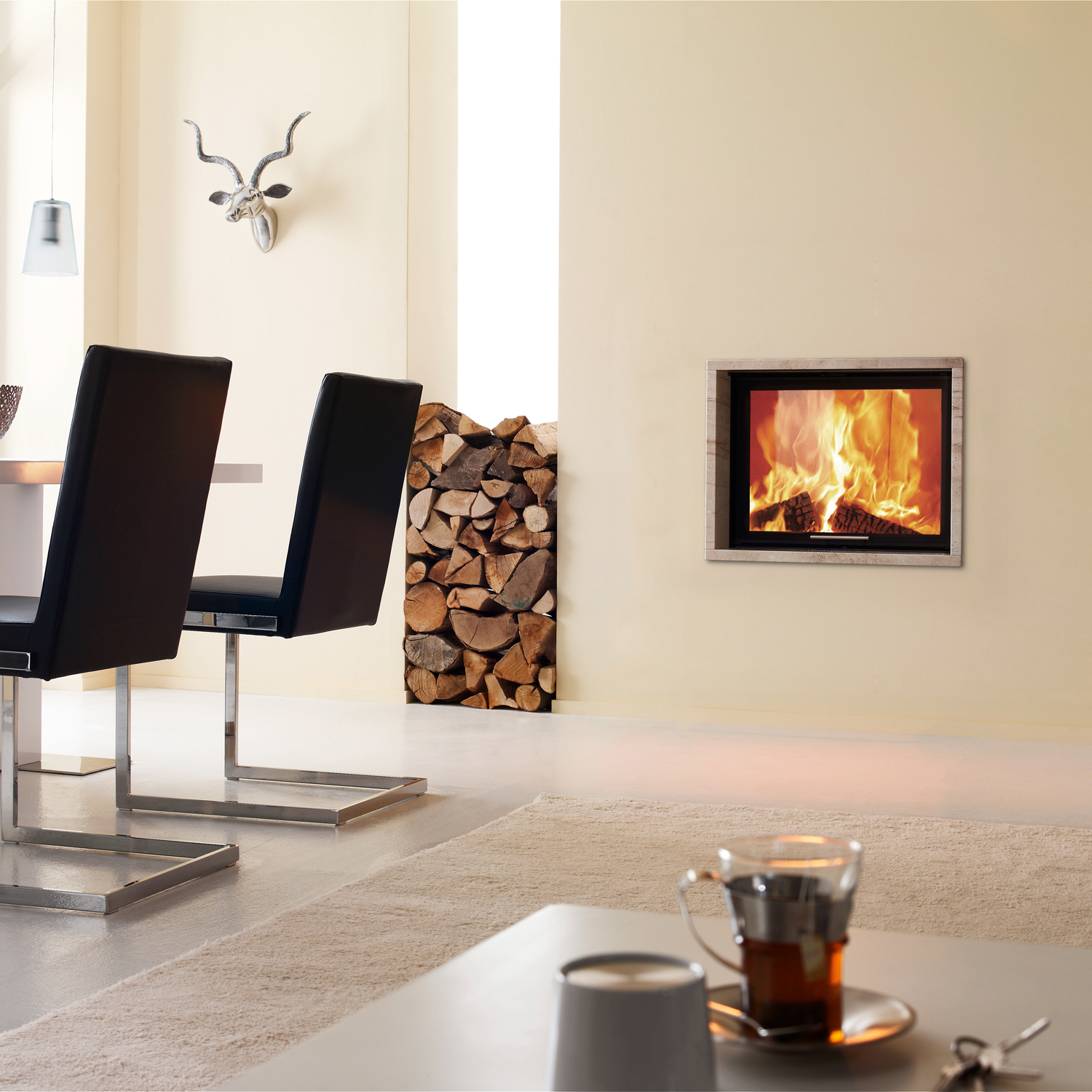 Spartherm Varia 1Vh H2O 8 kW insert de cheminée à eau