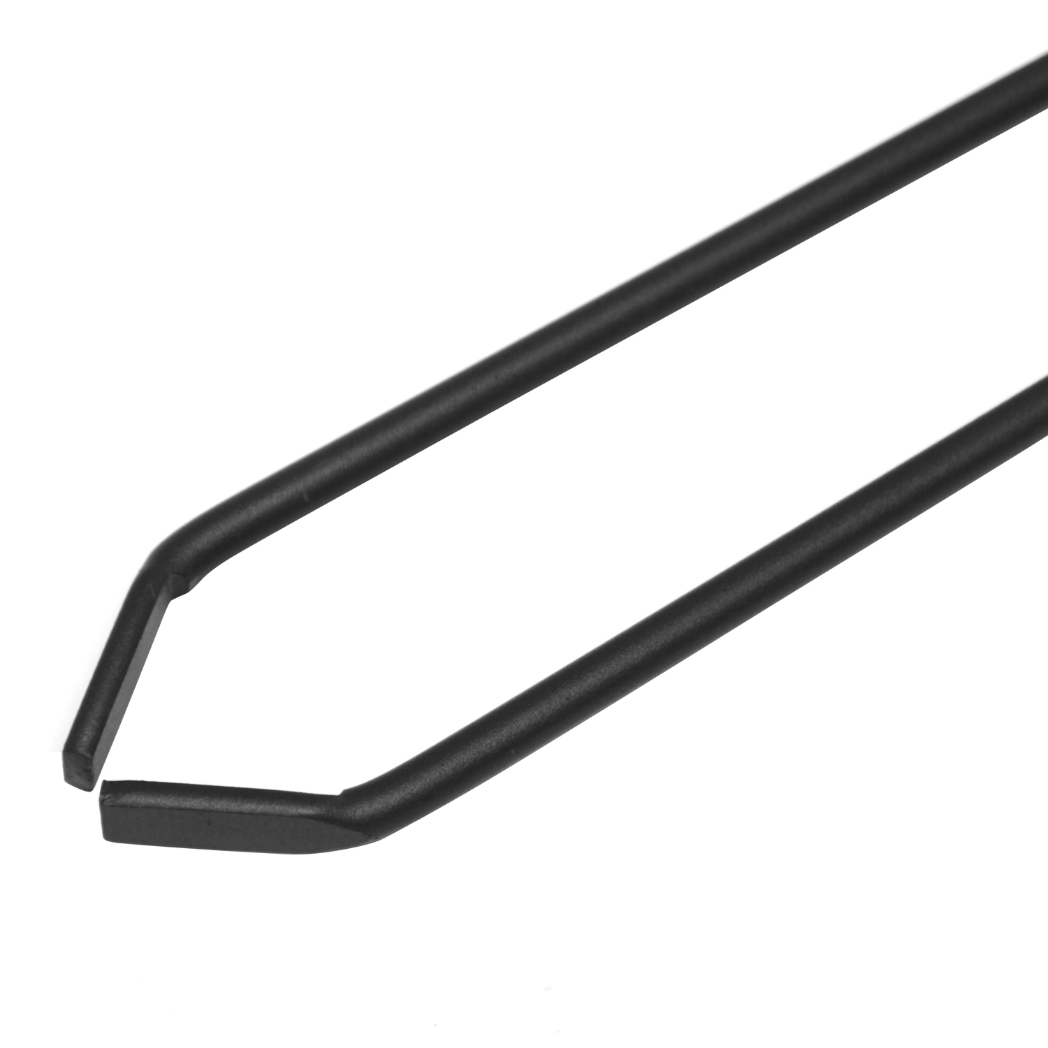 Ensemble d'accessoires de cheminée Albert, 4 pièces, noir, poignées en acier inoxydable, 66 cm