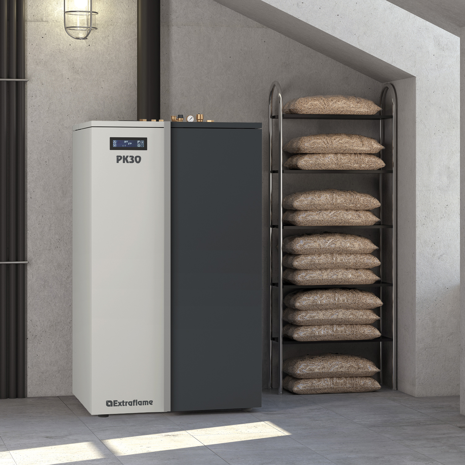 Extraflame Caldaia PK 30 Chaudière à granulés à eau