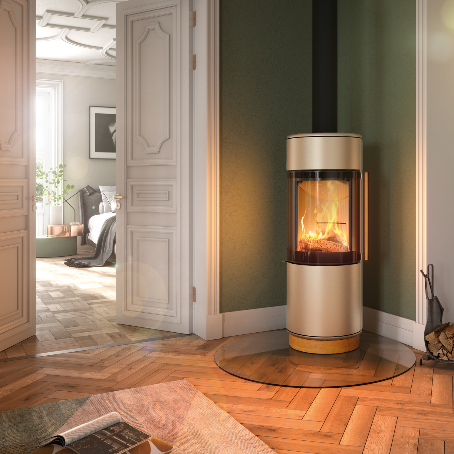 Spartherm Passo XS style Poêle à bois Perle