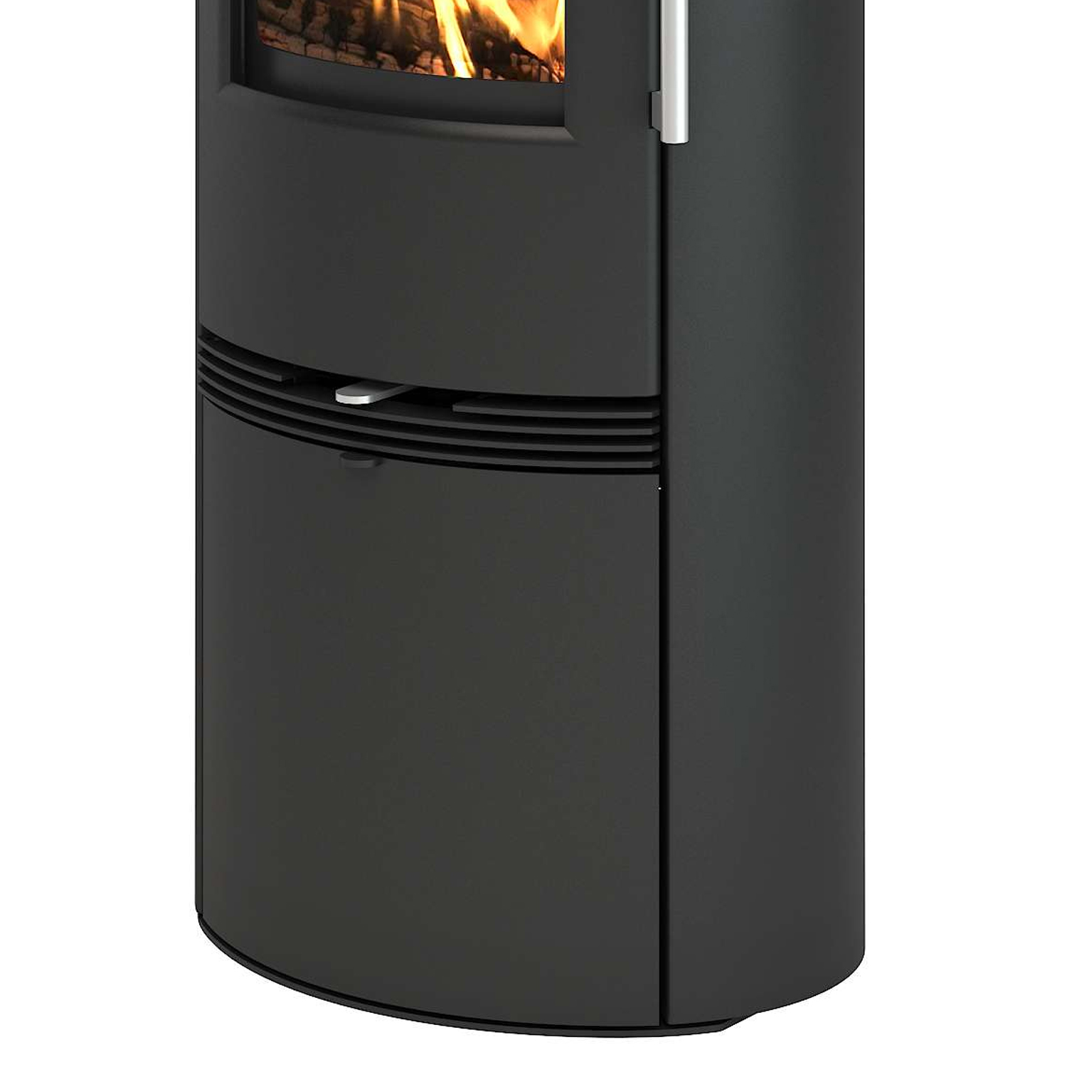 TermaTech TT21RH Poêle à bois Acier Noir Tuyau de fumée arrière