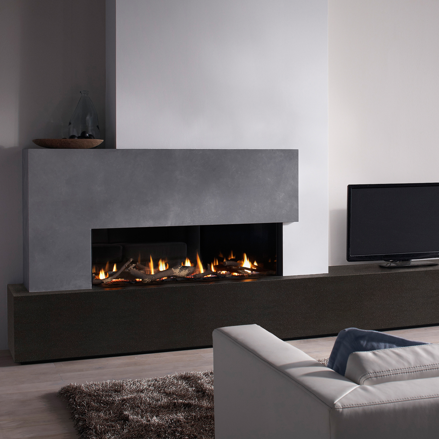 Spartherm DRU Metro 130XT-41 RCH Ceraglas noir G31 / Ceraglas / Clear View