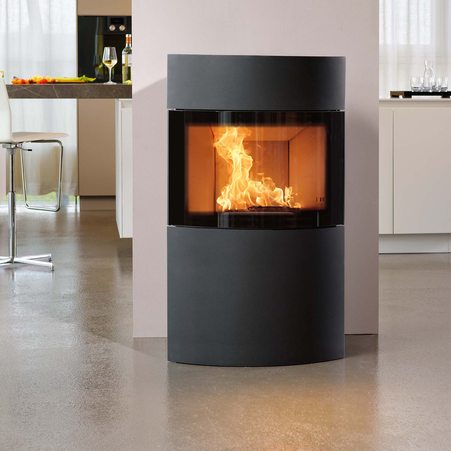 Austroflamm Fynn Xtra 2.0 Poêle à bois Acier Noir Austroflamm Fynn Xtra 2.0 Poêle à bois Acier Noir