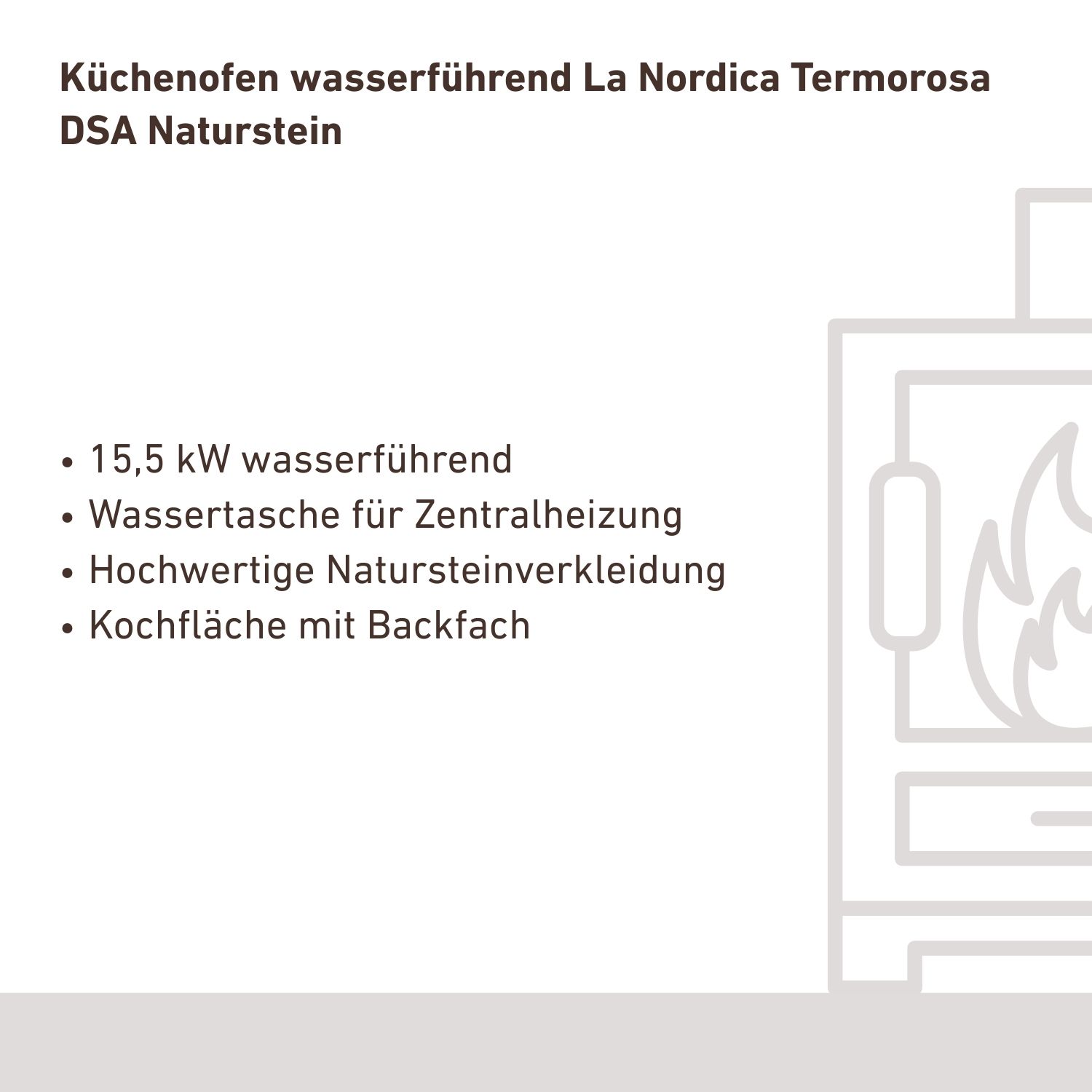 Poêle à bois avec bouilleur La Nordica Termorosa DSA Pierre naturelle
