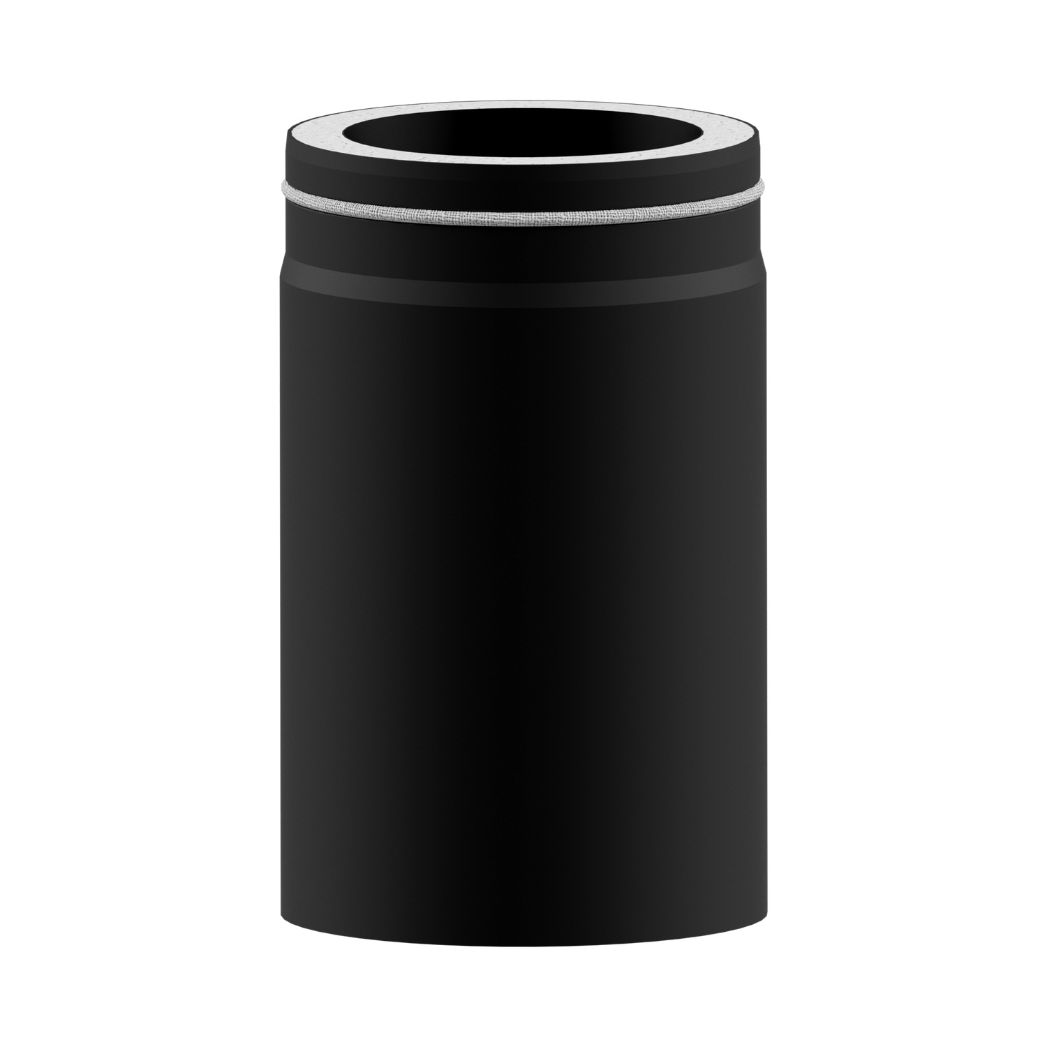 Raik Lifestyle DUO élément de longueur 120mm noir L: 330mm pour tuyau de fumée / conduit de fumée