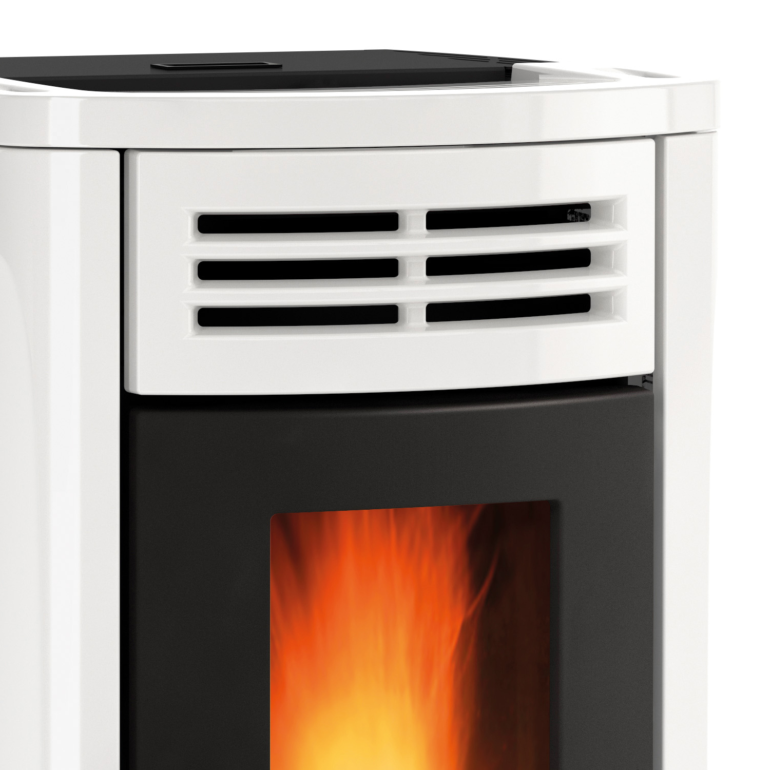 Extraflame Evolution Line Terry Plus poêle à granulés Majolique blanc
