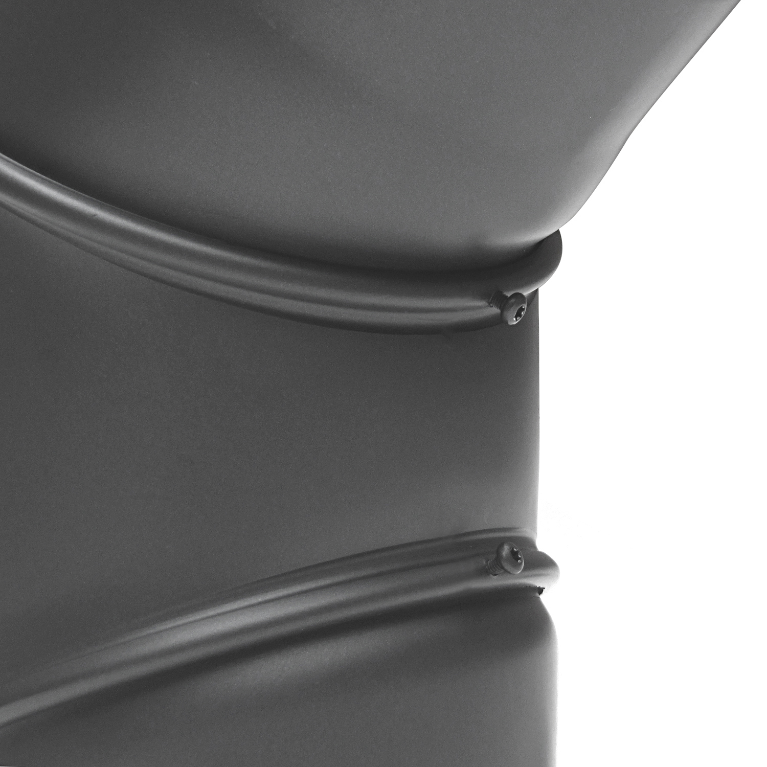 Coude de conduit de fumée Raik / Tuyau de poêle 130 mm - 0° - 90° avec ouverture de nettoyage gris fonte