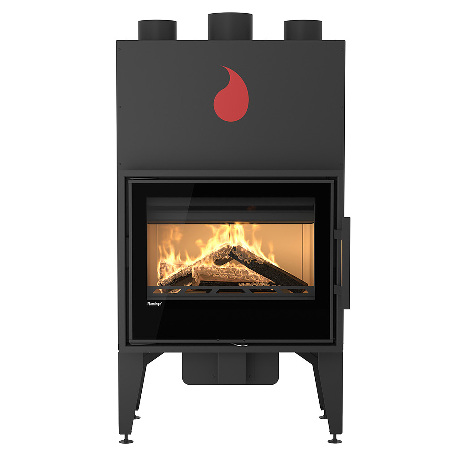 HS Flamingo M9 Insert de cheminée Acier Noir Manuel