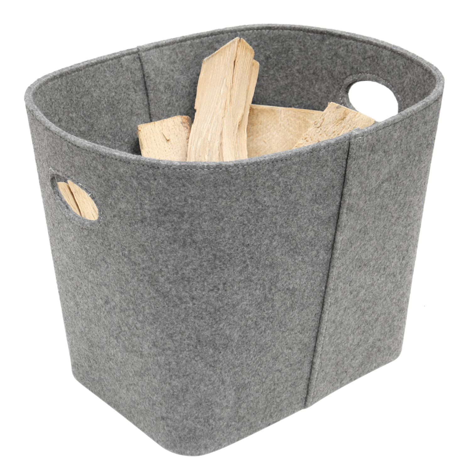 Raik panier en feutre, gris clair, grand