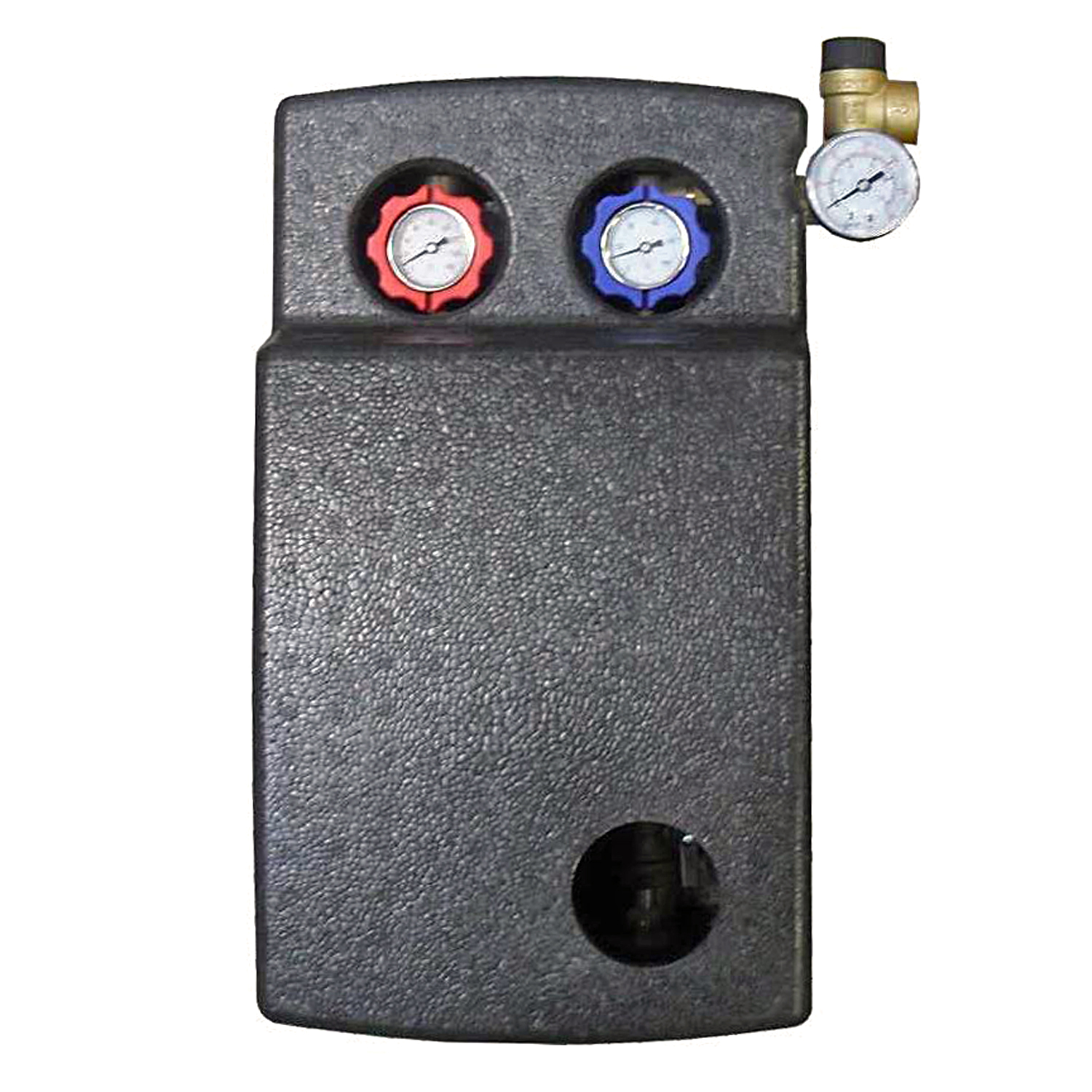 Aquaflam Basic 7 insert de cheminée à eau ensemble complet + réservoir tampon avec 2 échangeurs de chaleur + ensemble solaire thermique 1 (8 m²)