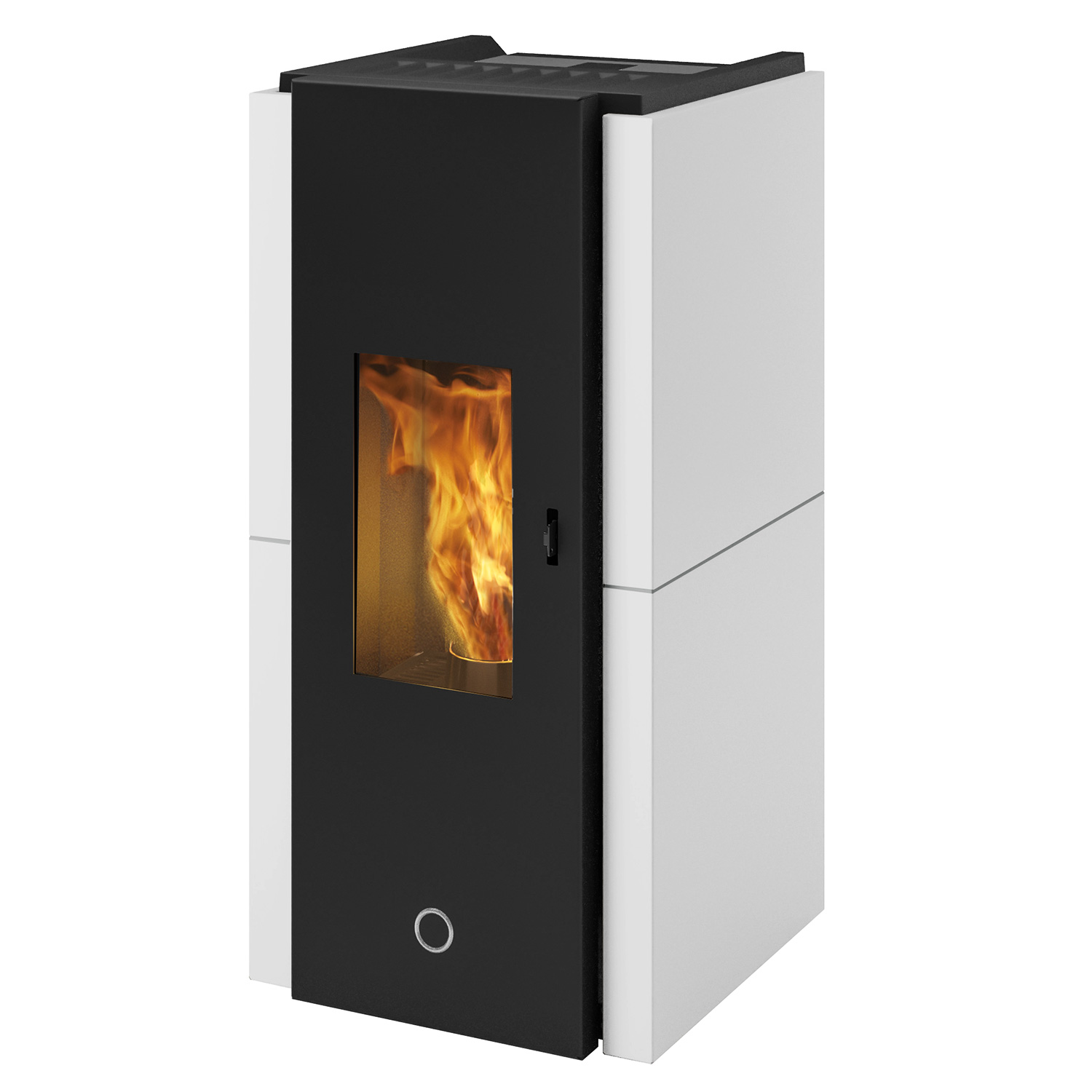 EK63 Zone 80 Evo Poêle à granulés acier blanc