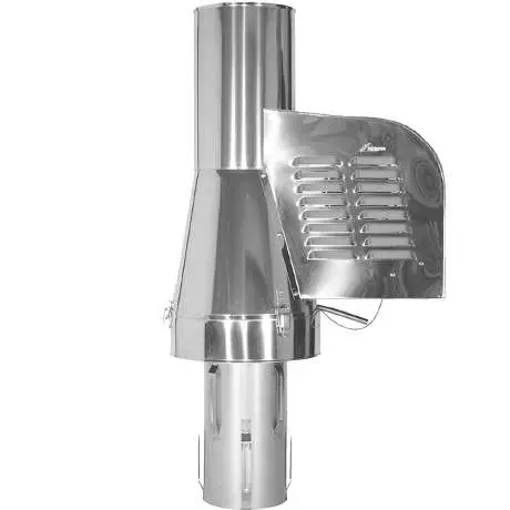 Ventilateur de gaz de combustion en acier inoxydable pour conduits de cheminée.