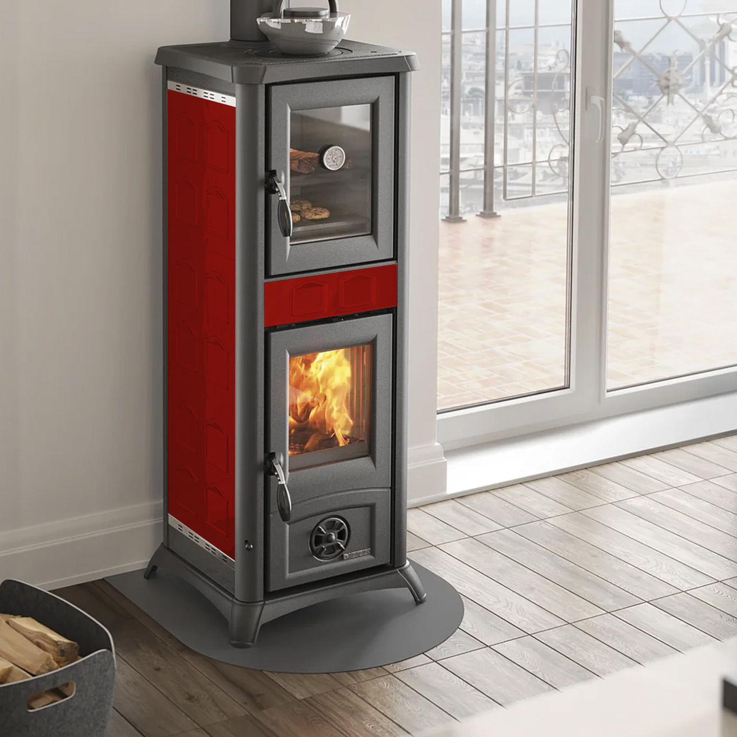 La Nordica Gemma Forno 16 poêle à bois pierre naturelle