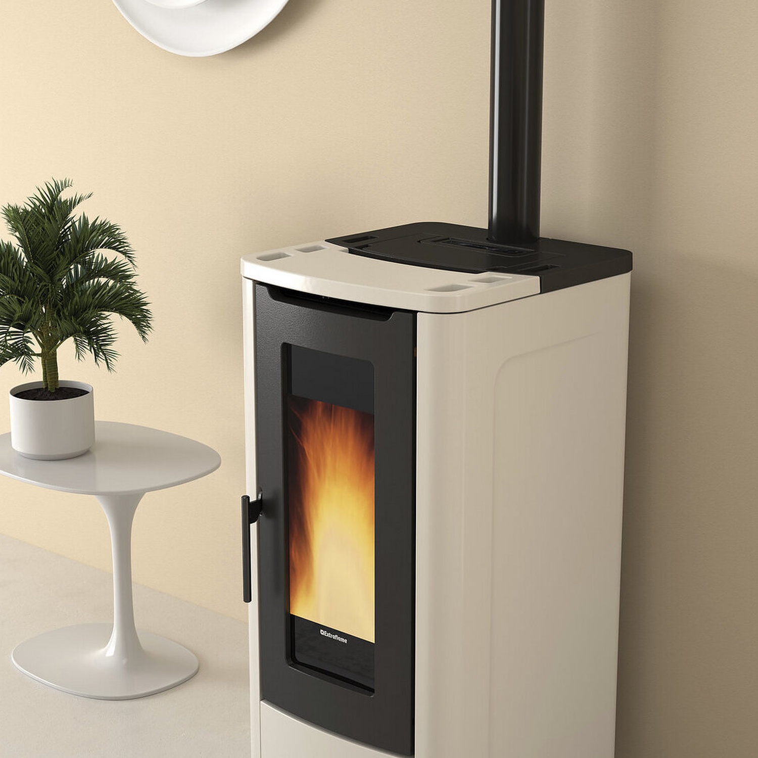 Extraflame TEOREMA PLUS AD - Elfenbein poêle à granulés