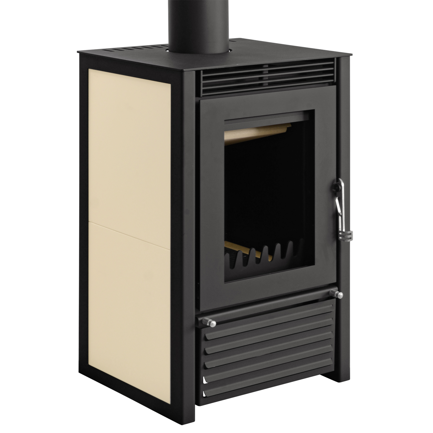 Poêle à bois avec bouilleur Schmitzker Marbella Compact noir