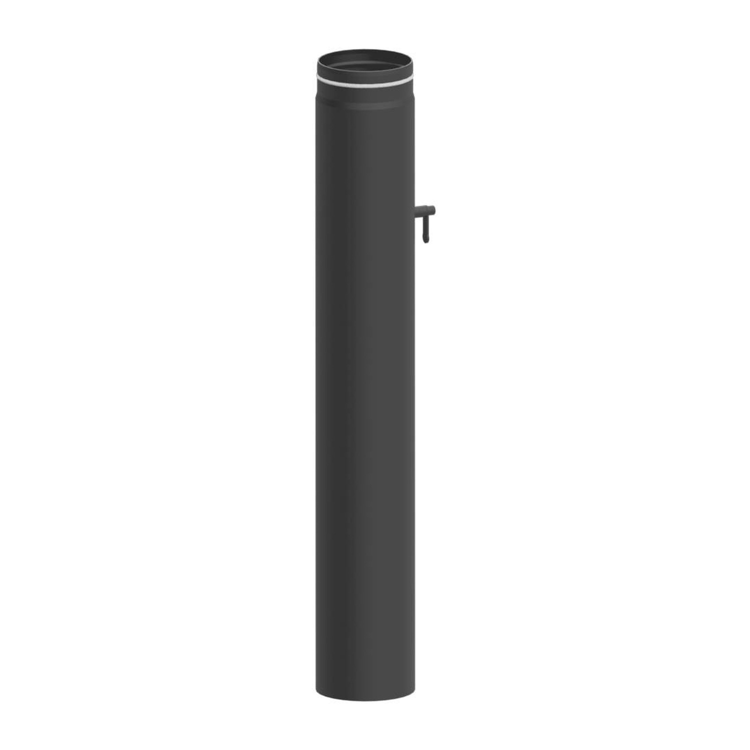 Raik tuyau LS diamètre 150x1000x2,00mm rétreint avec porte intégrée avec modérateur de tirage gris