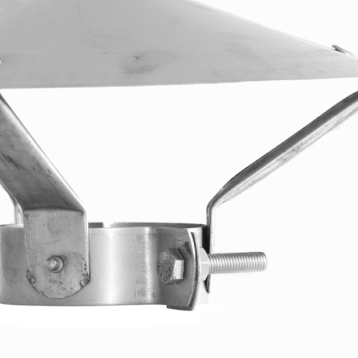 Raik conduit de poêle / tuyau de poêle 80mm - Chapeau de pluie INOX
