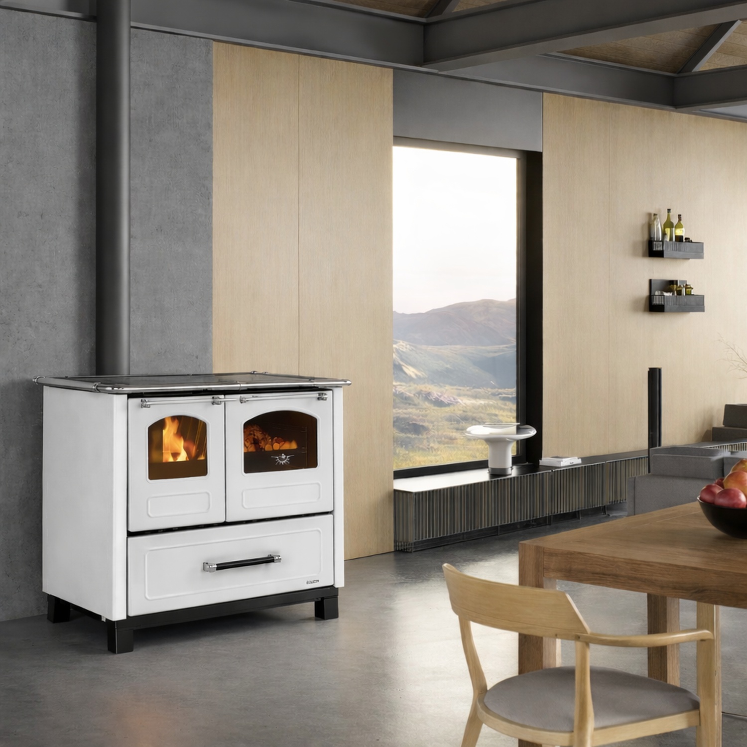 La Nordica FAMILY.16 4,5 - Blanc cuisinière à bois