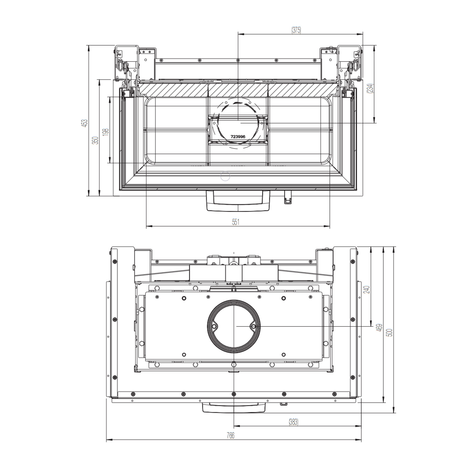 Austroflamm 75x35x45 S3 2.0 insert de cheminée