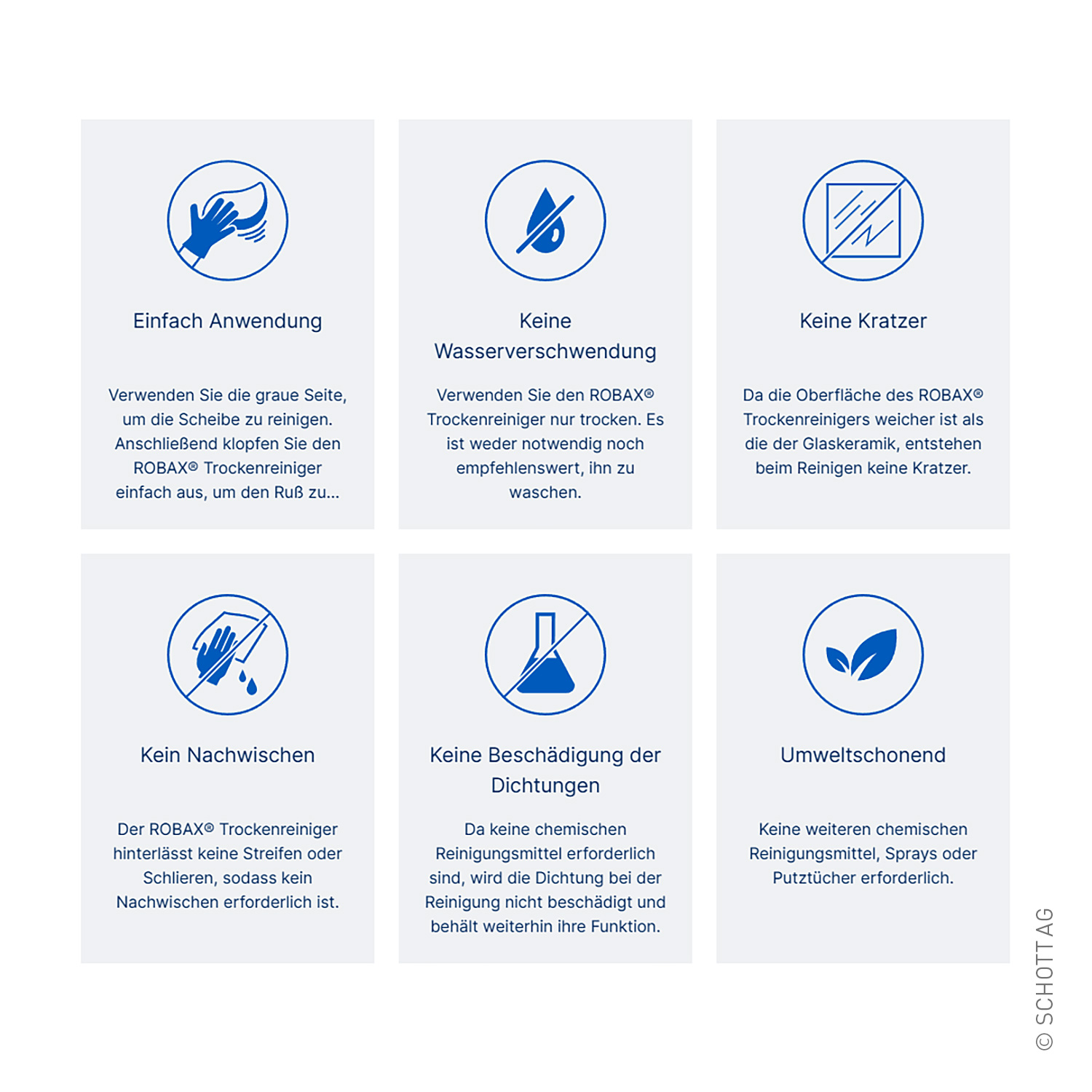 SCHOTT ROBAX® Dry Wiper Trockenreiniger 10er-Set SCHOTT ROBAX® Dry Wiper Trockenreiniger 10er-Set